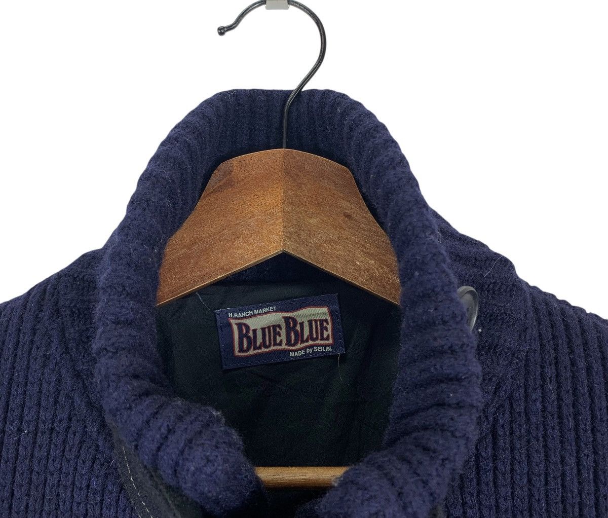 Blue Blue Japan 🔥🔥BLUE BLUE JAPAN MILITARY CABLE KNITTED JACKET Size US M / EU 48-50 / 2 - 11 Thumbnail