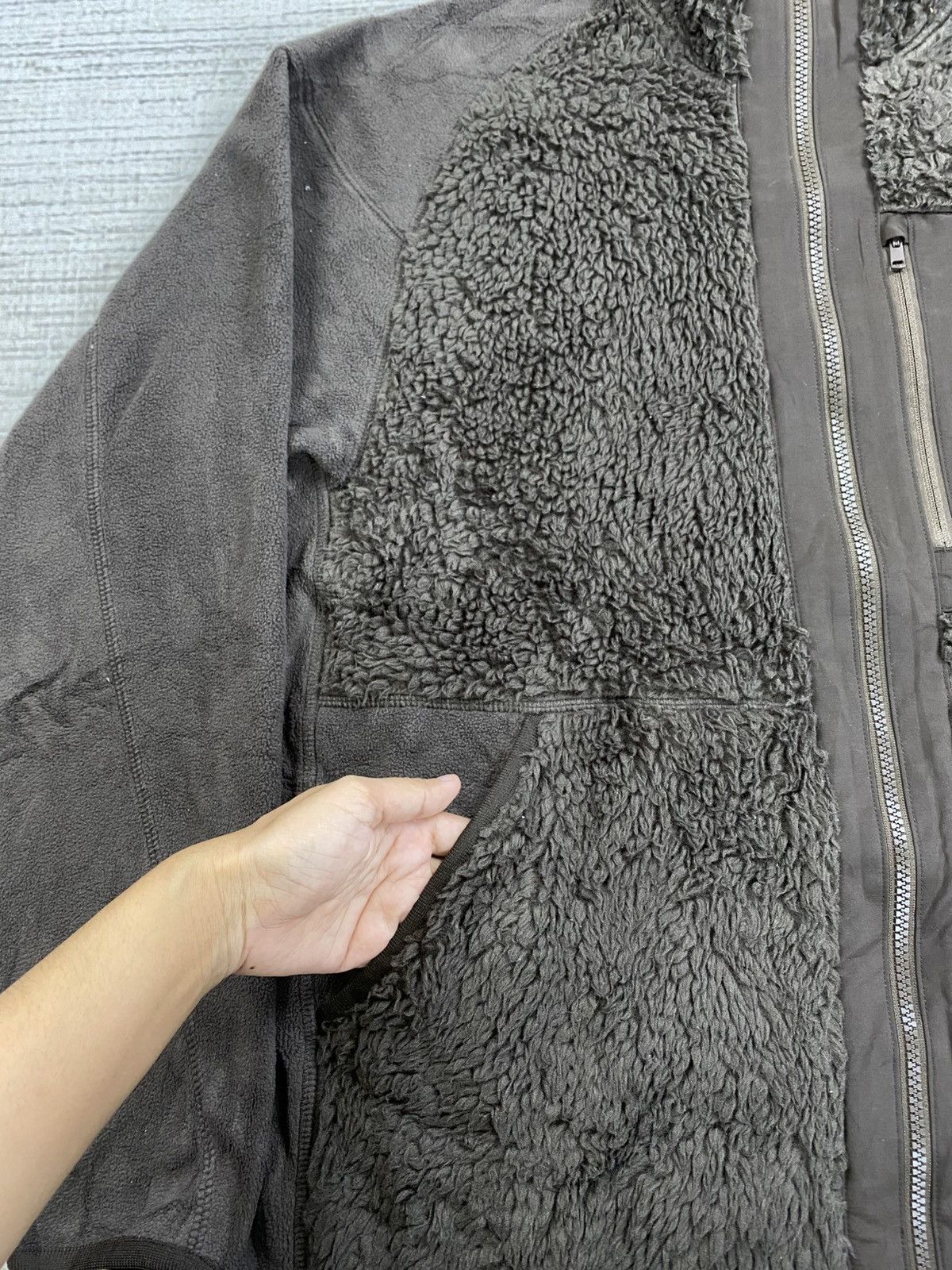 Uniqlo × Vintage × White Mountaineering Vintage Uniqlo White Mountaineering Sherpa Zipper Jacket Size US L / EU 52-54 / 3 - 6 Thumbnail