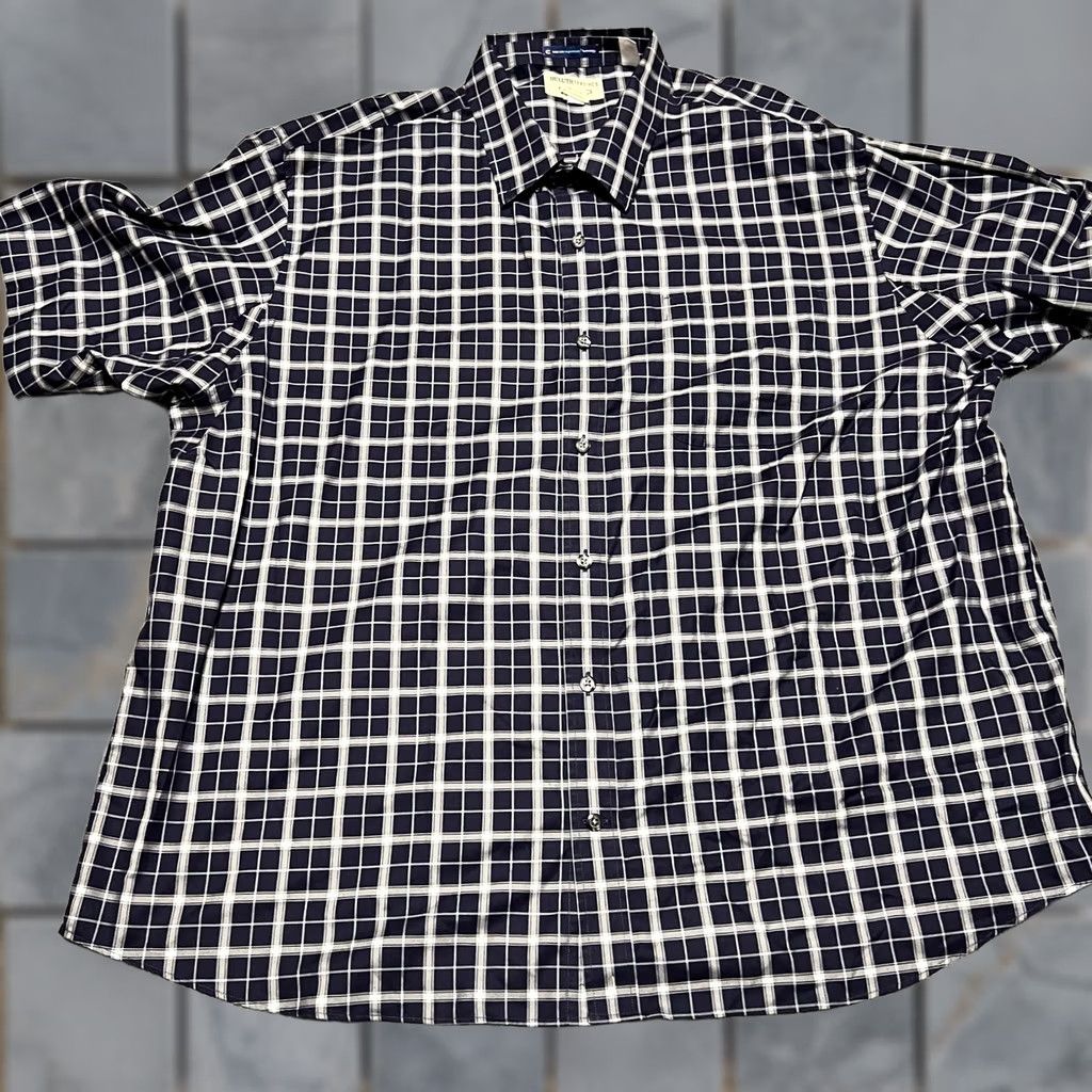 Duluth Trading Company Duluth Trading Shirt Men 3XL Blue Plaid Magna Ready Wrinkle Fighter Short Sleeve Size US XXL / EU 58 / 5 - 1 Thumbnail