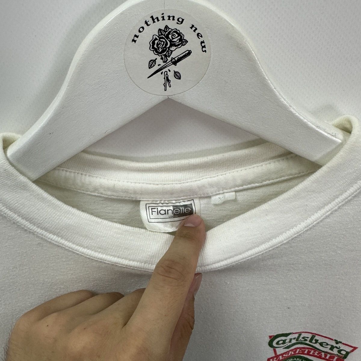 Vintage Vintage 90s Carslberg Basketball Promo Sponsor tee y2k hype Size US XL / EU 56 / 4 - 9 Thumbnail