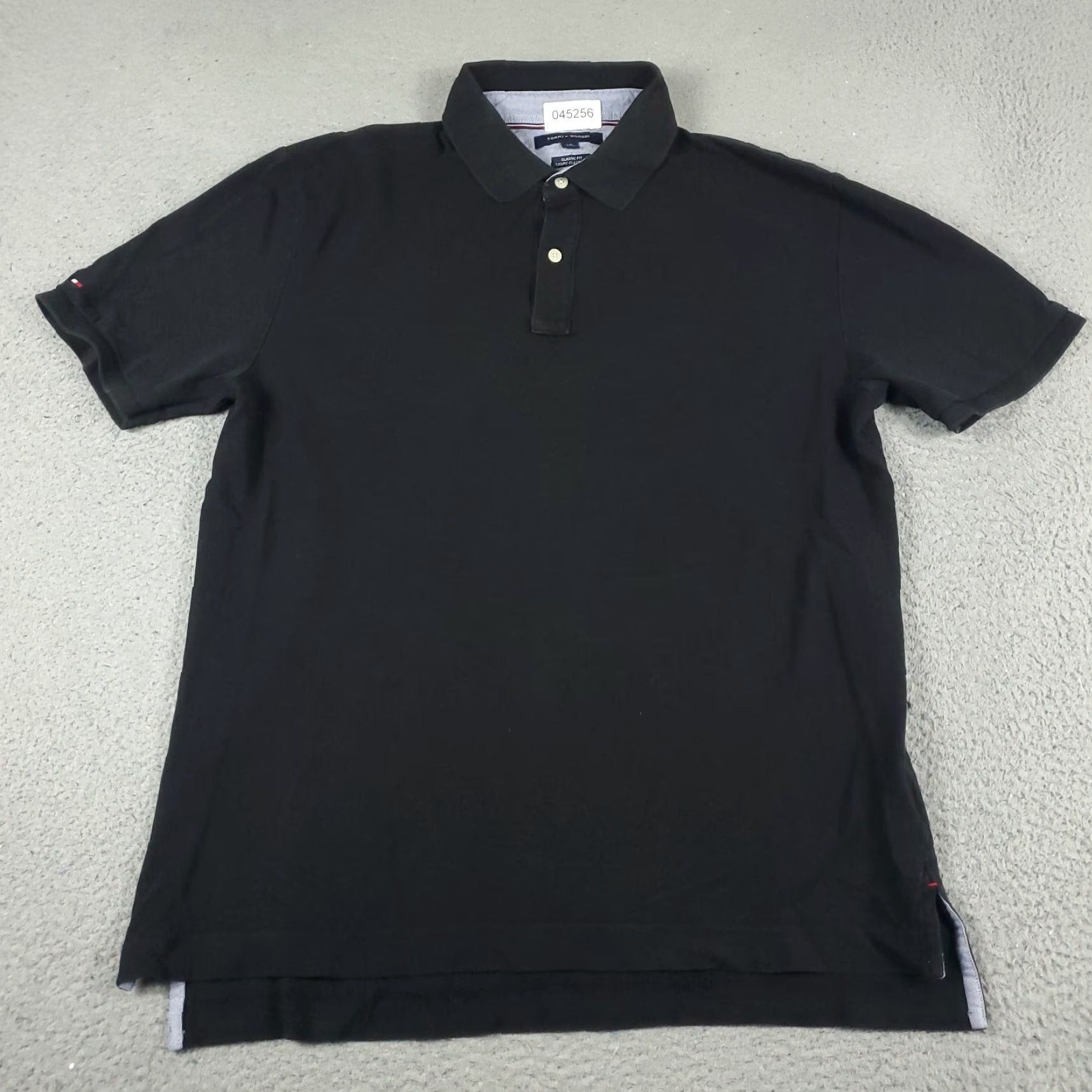 Tommy Hilfiger Tommy Hilfiger Black Polo Shirt Mens Large Short Sleeve Casual Activewear Size US L / EU 52-54 / 3 - 2 Thumbnail