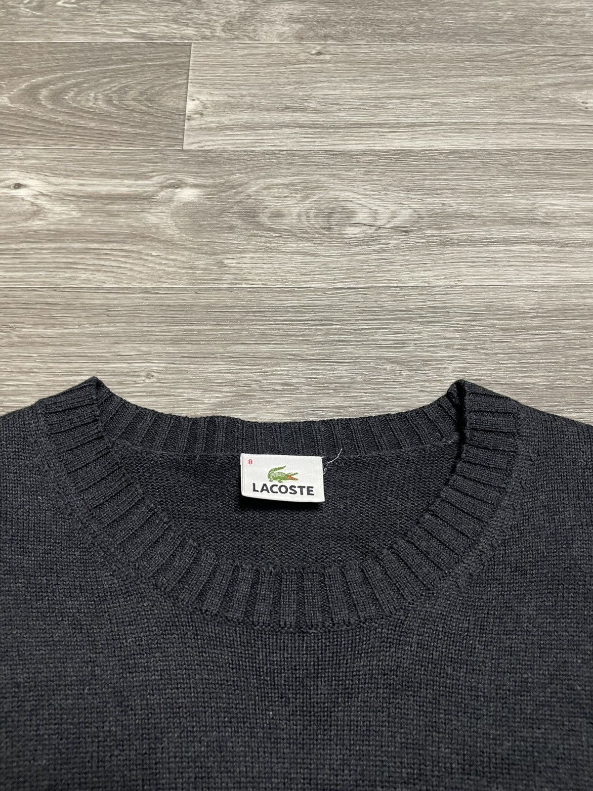 Lacoste Vintage Lacoste Black Sweater Crewneck Size US XL / EU 56 / 4 - 8 Thumbnail