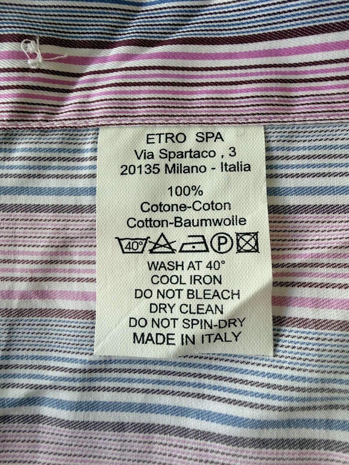 Etro Etro Men’s Button-Up Shirt Size US M / EU 48-50 / 2 - 6 Thumbnail