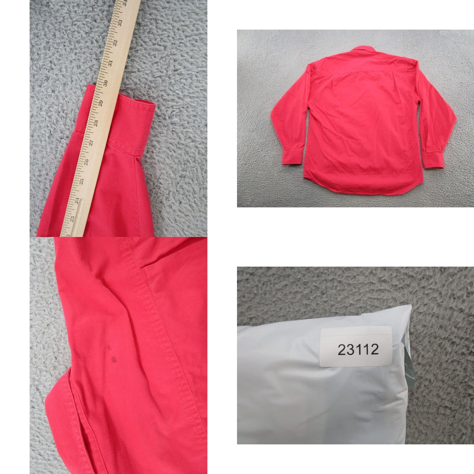 Bugle Boy VTG Bugle Boy Button Up Shirt Mens Size L Red Coral Long Sleeve Casual Shirt Size US L / EU 52-54 / 3 - 8 Thumbnail