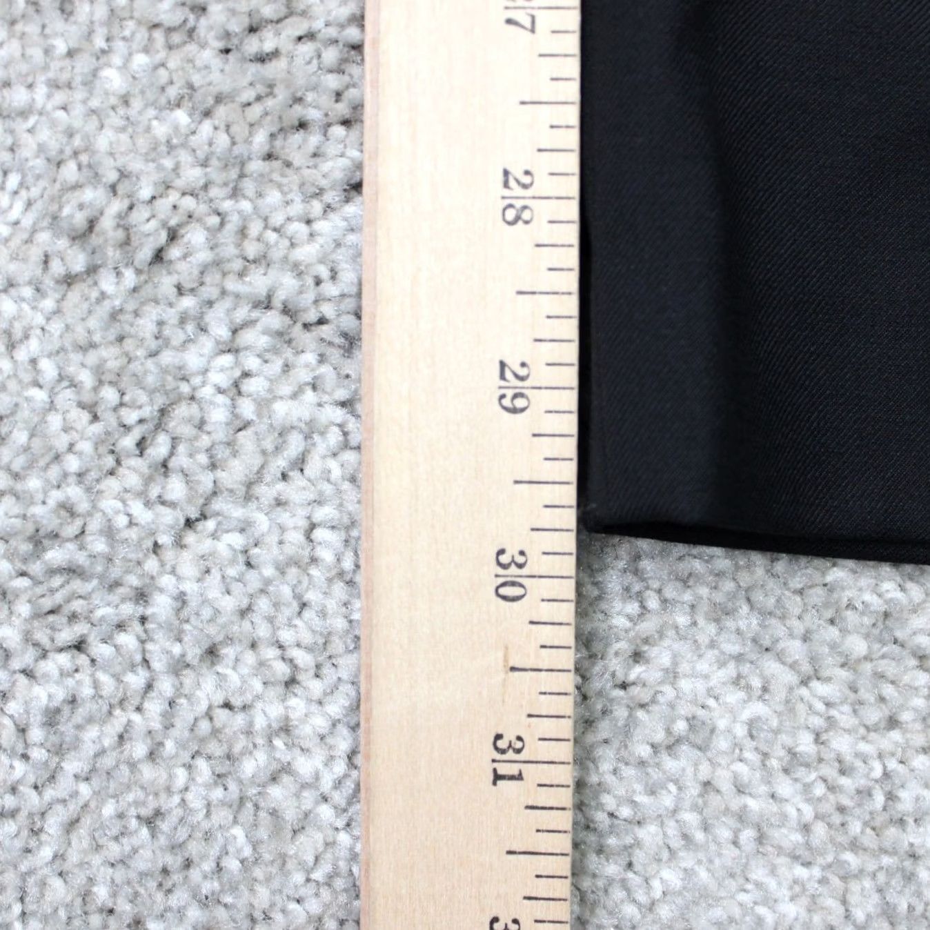 Ralph Lauren LAUREN Ralph Lauren Pants Mens 44x28 Black Flat Front Wool/Poly Stretch Dress Pants Regular Mid Rise Straight 90s Preppy Size US 44 / EU 60 - 3 Thumbnail