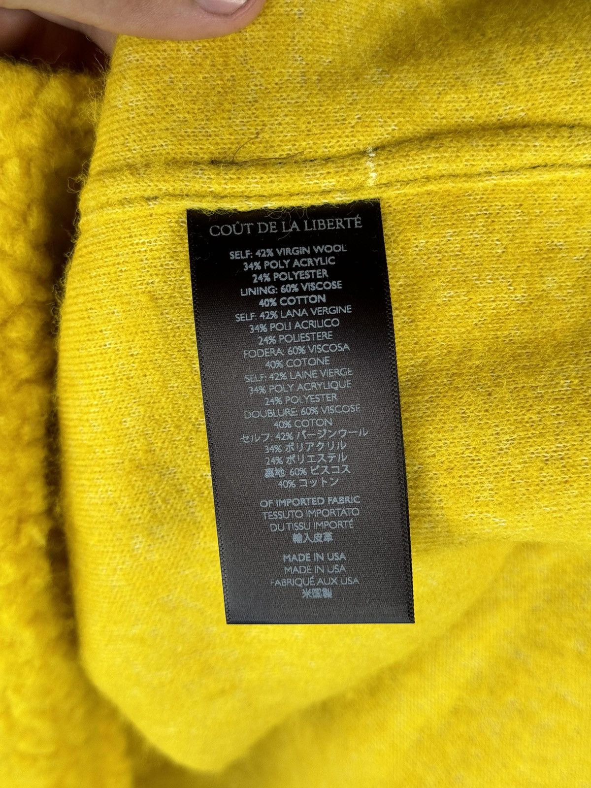 Cout de la Liberte Cout de la liberté Tommy-Embellished Wool Oversize Shirt Size US S / EU 44-46 / 1 - 6 Thumbnail