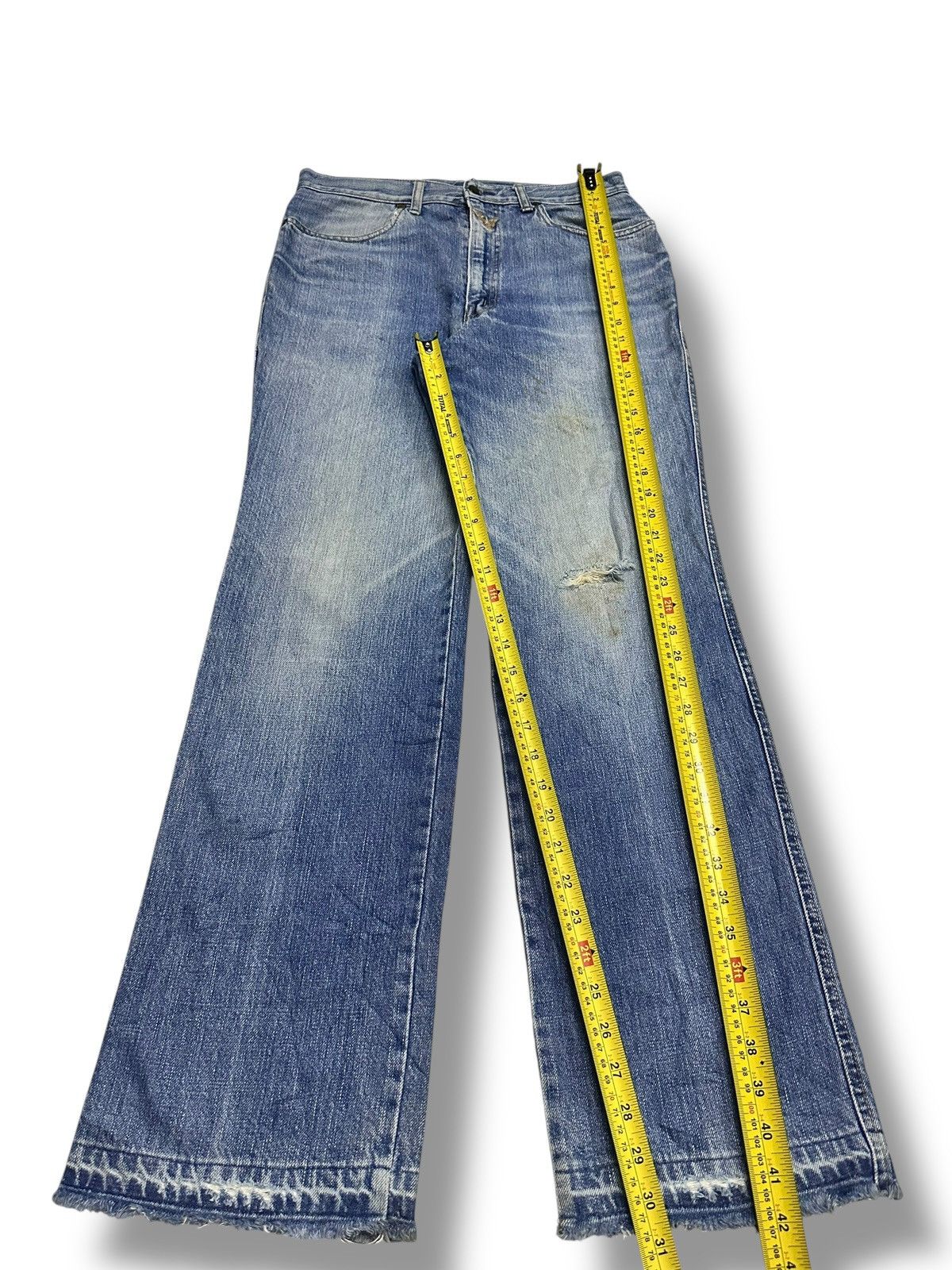 Blends Vintage Fiesta Blend Y2K Embroidered Jean American Eagle 🦅 Size US 31 - 14 Thumbnail