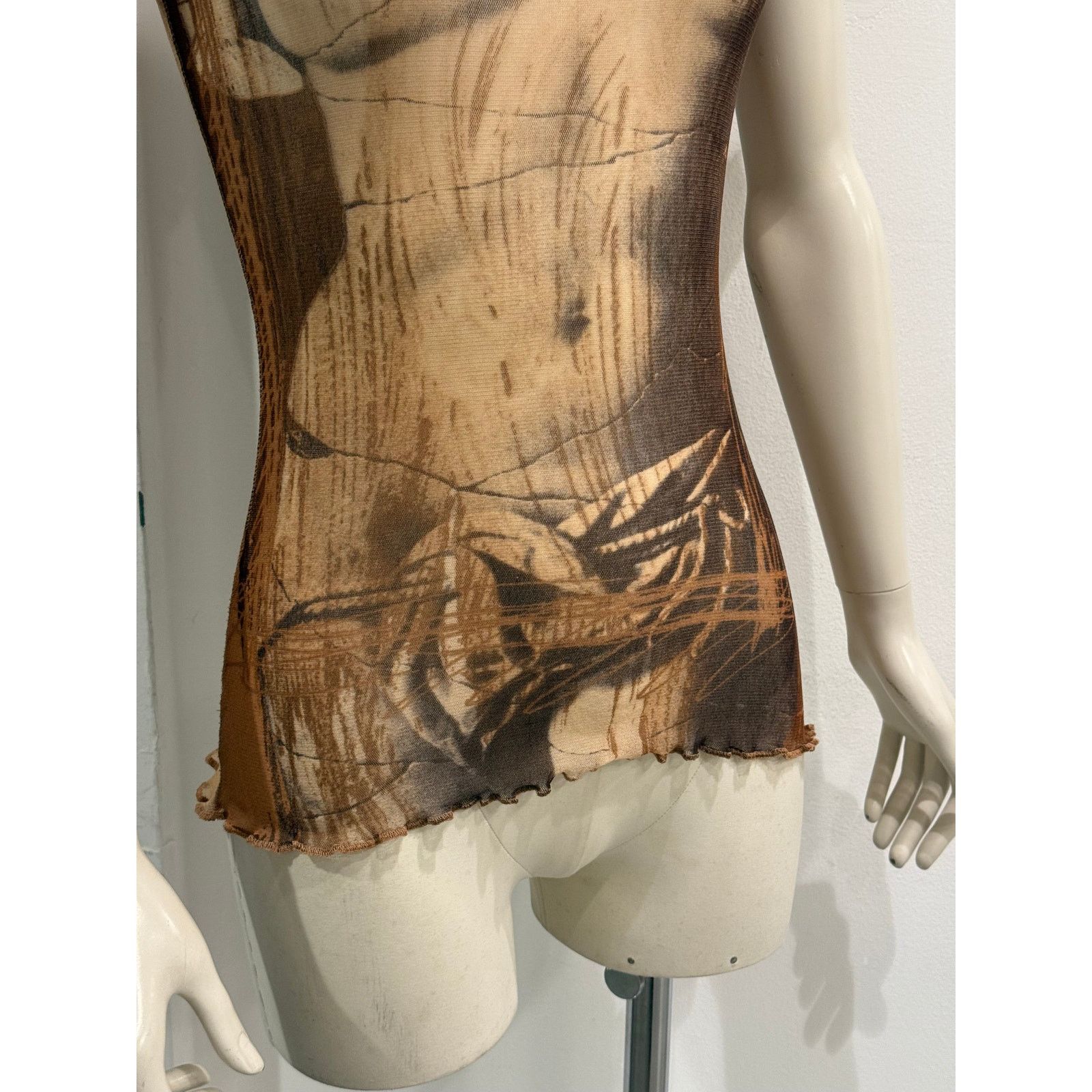 Jean Paul Gaultier 1999 Jean Paul Gaultier Venus de Milo mesh t-shirt Size M / US 6-8 / IT 42-44 - 7 Thumbnail