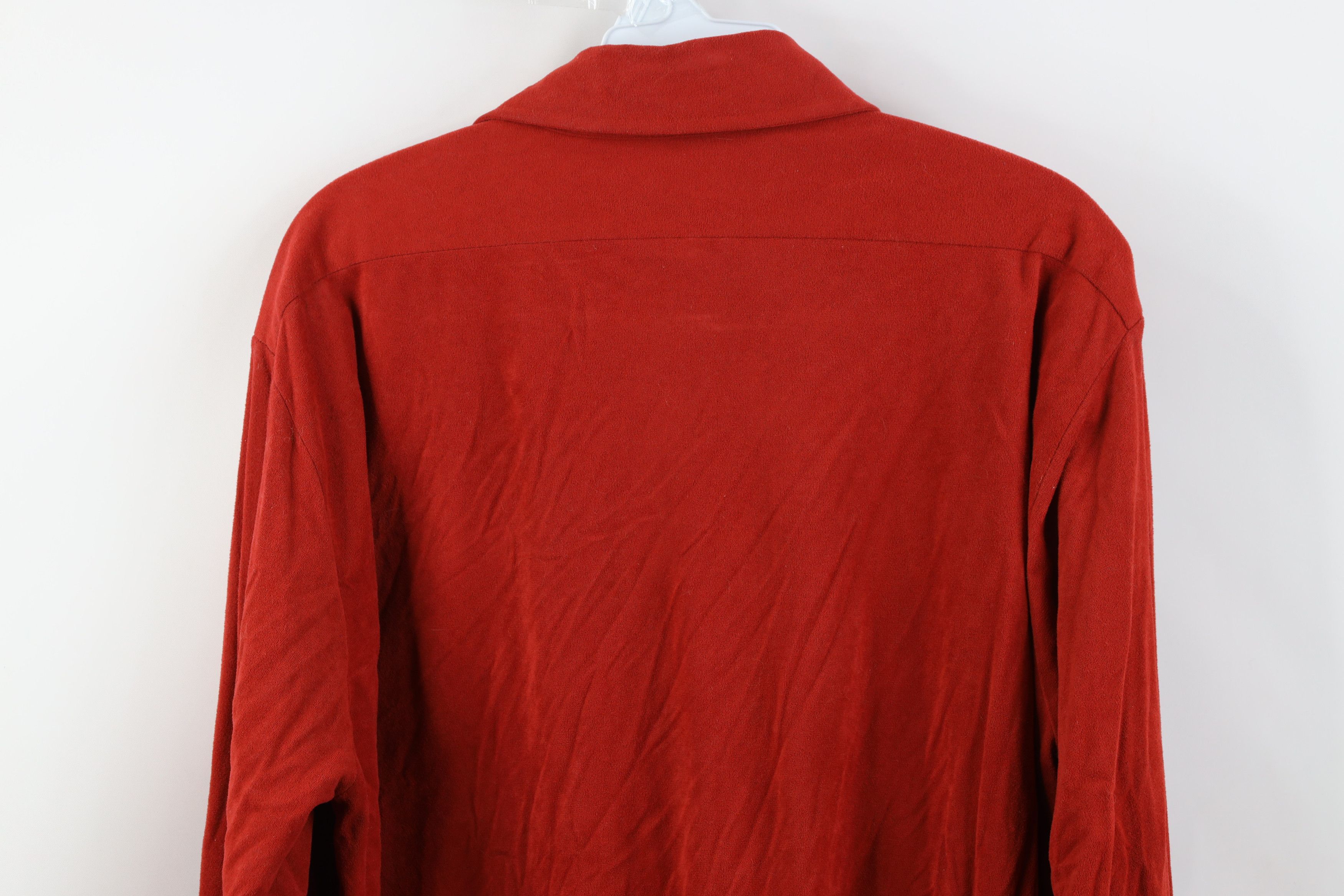 Vintage Vintage 70s Streetwear Velour Collared Button Shirt USA Size US L / EU 52-54 / 3 - 12 Thumbnail