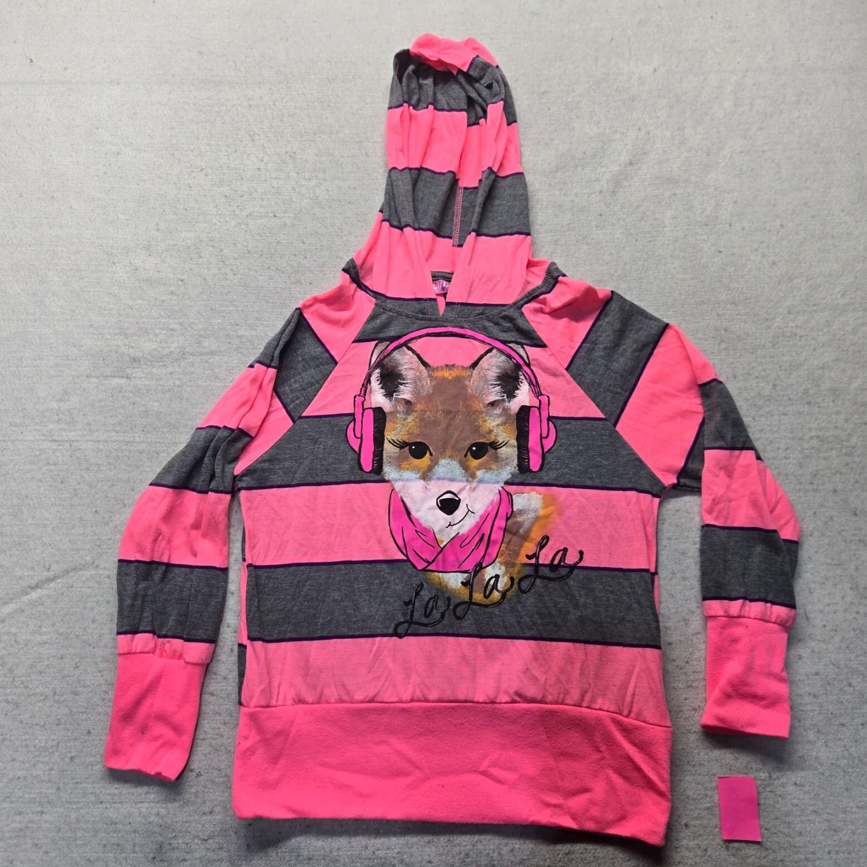 Vintage Self Esteem Hoodie Shirt Woman L Pink Wolf Butterfly 90s Size L / US 10 / IT 46 - 2 Thumbnail