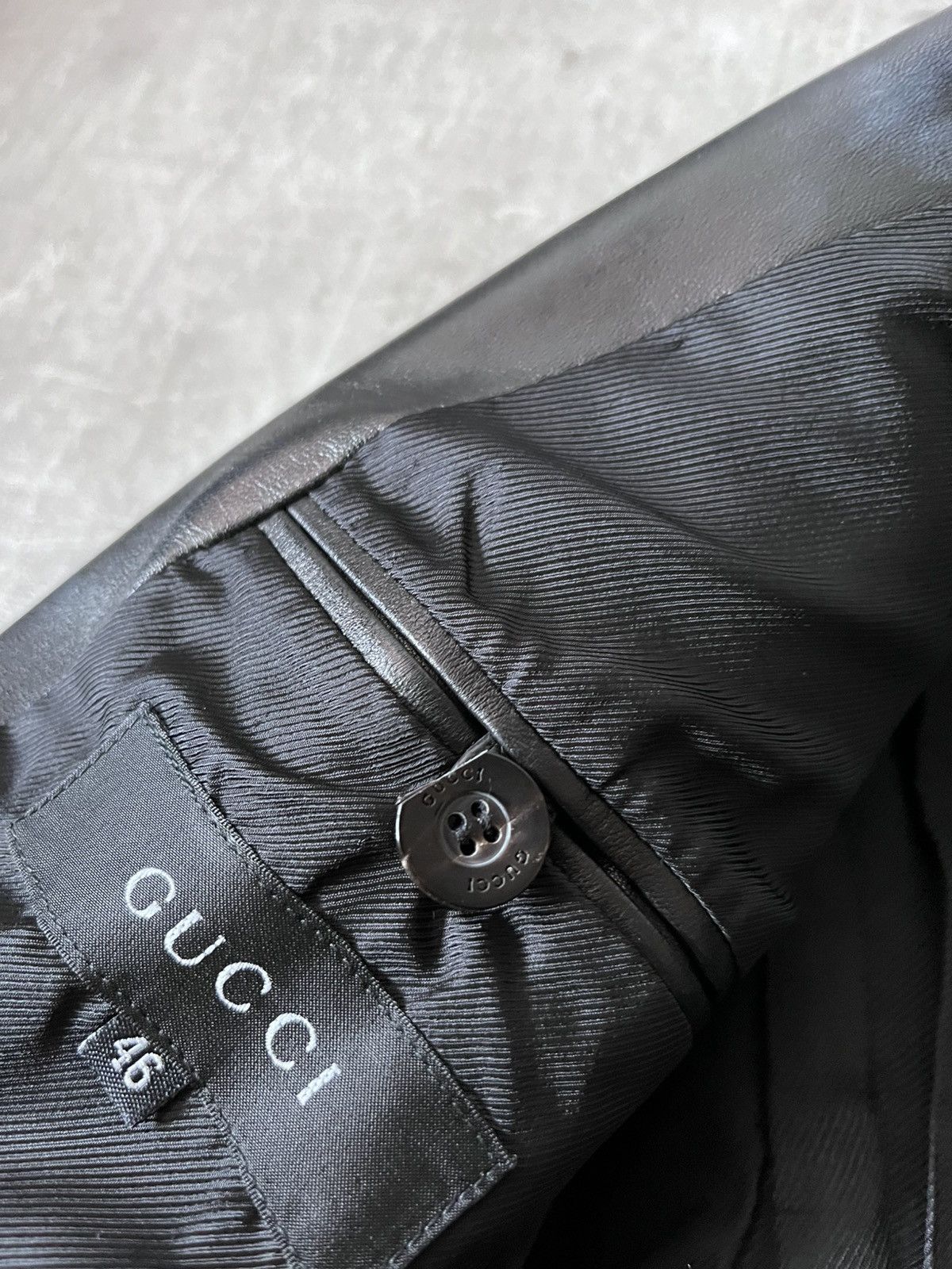 Gucci Gucci S/S 1998 by Tom Ford runway leather blazer jacket Size US S / EU 44-46 / 1 - 13 Thumbnail