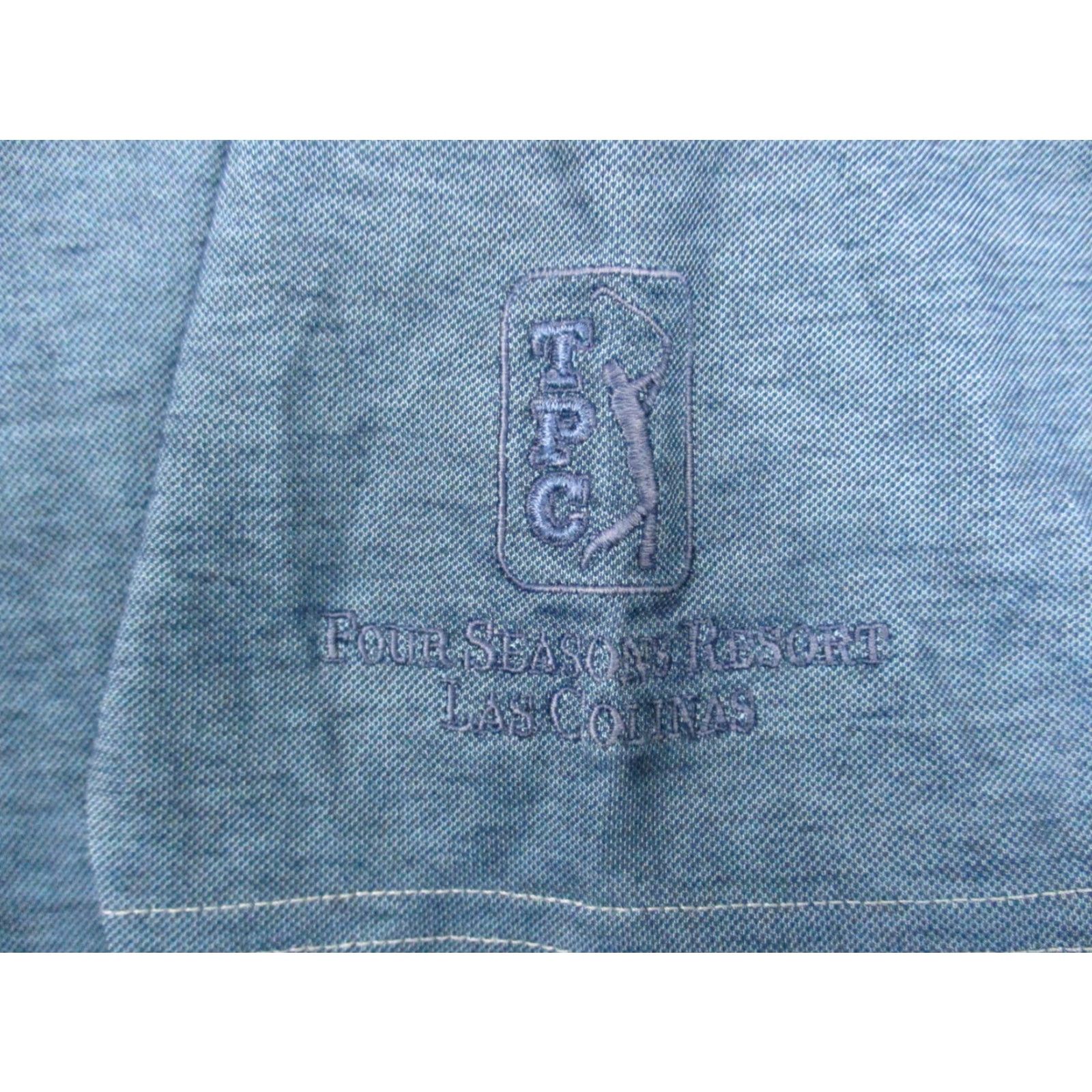 TravisMathew Travis Mathew Shirt XL Men Pima Blend Short Sleeve Polo Blue Four Seasons Resort Solid Pattern Casual Sports Classic Mens Polo Shirt XL Blue Size US XL / EU 56 / 4 - 3 Thumbnail