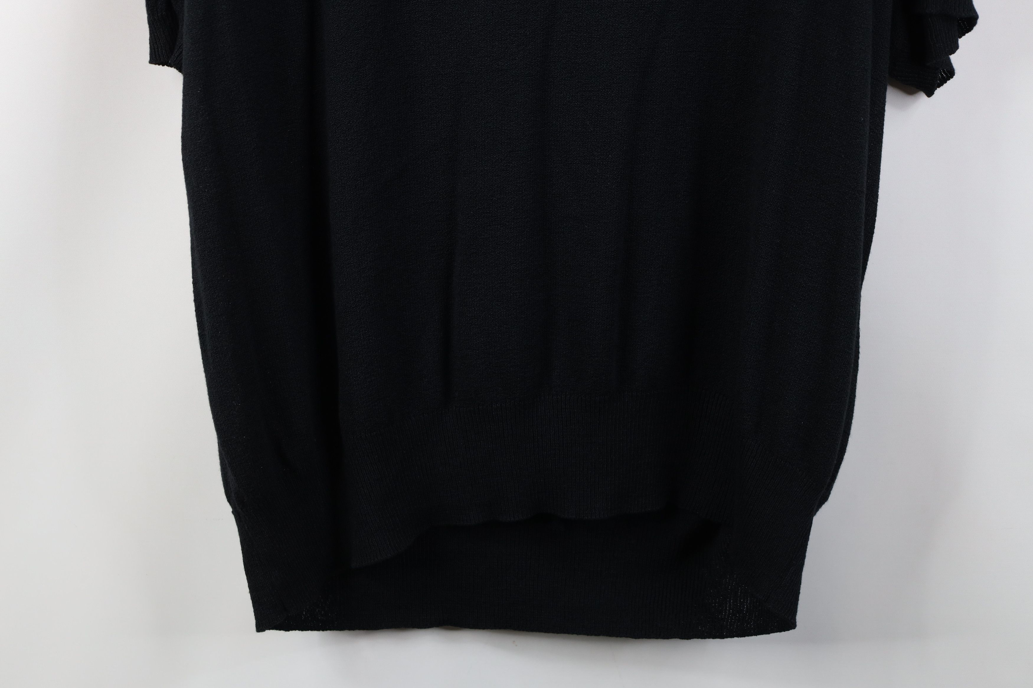 Vintage Vintage 90s Streetwear Blend Knit Pullover Polo Black Size US XL / EU 56 / 4 - 11 Thumbnail