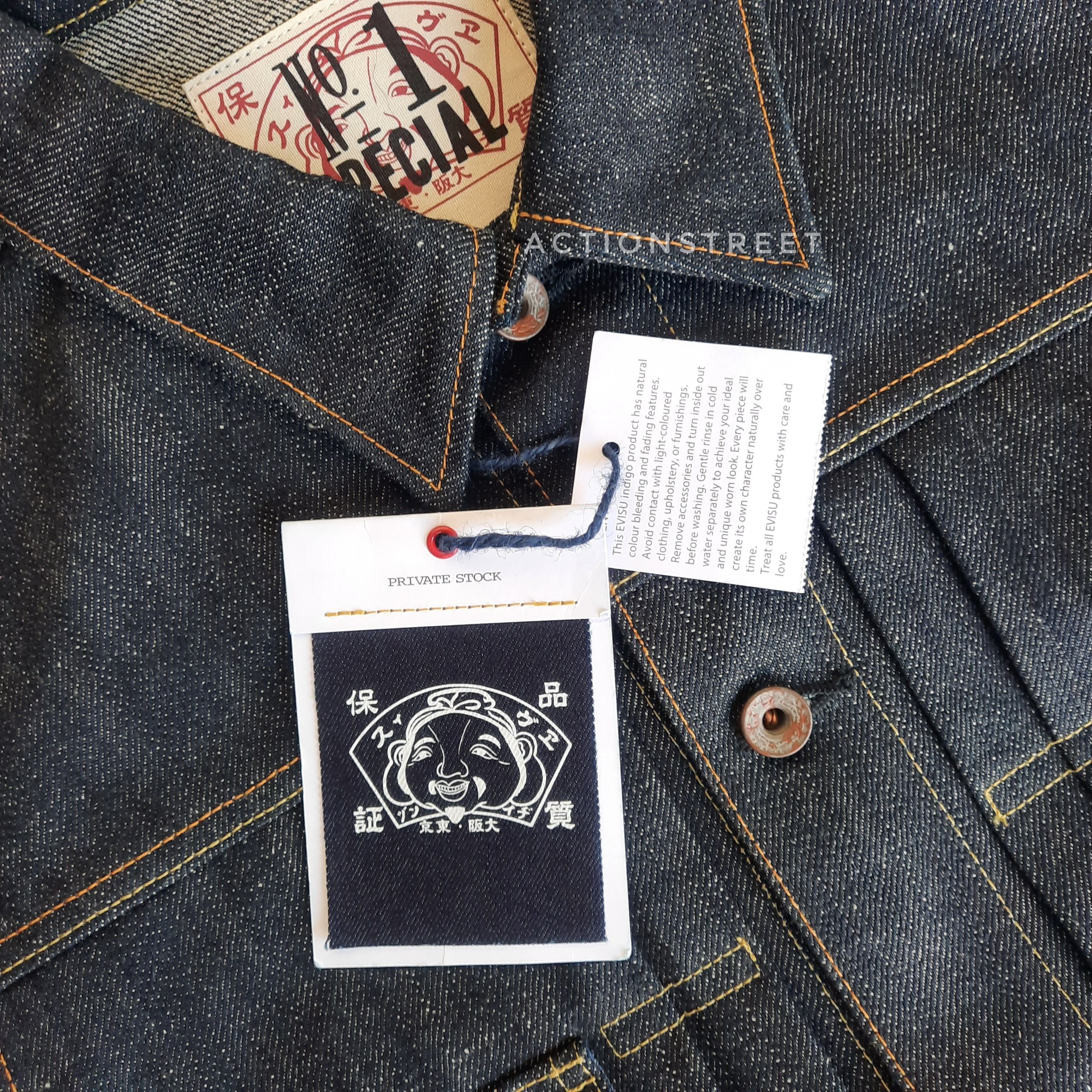 Evisu ⚙️ Evisu special No 1 indigo 15.5oz type 2 denim jacket Size US L / EU 52-54 / 3 - 4 Thumbnail