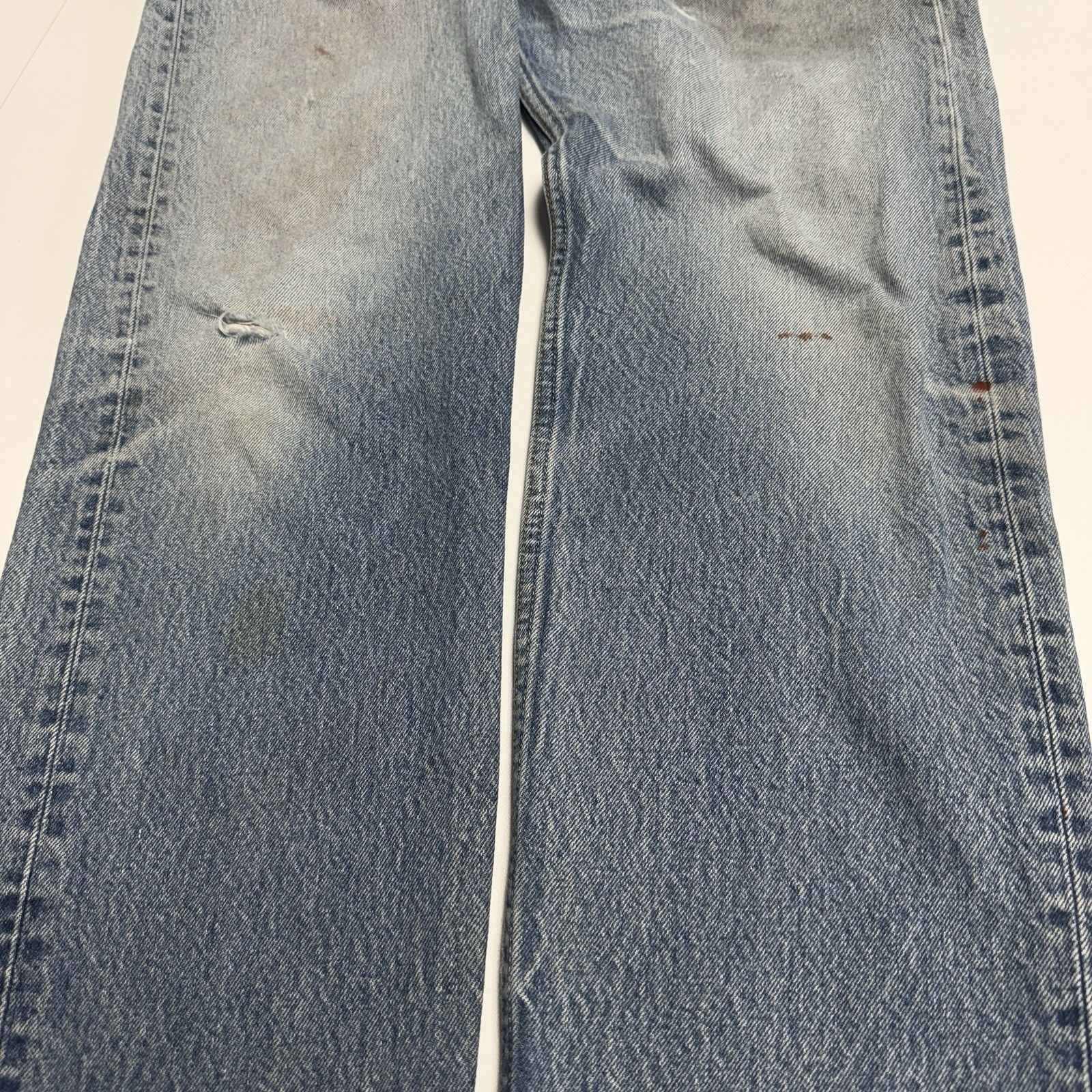 Levi's Vintage 90s Levis 501xx Jeans Made In USA Mens 35x34 (32x30) Size US 35 - 6 Thumbnail