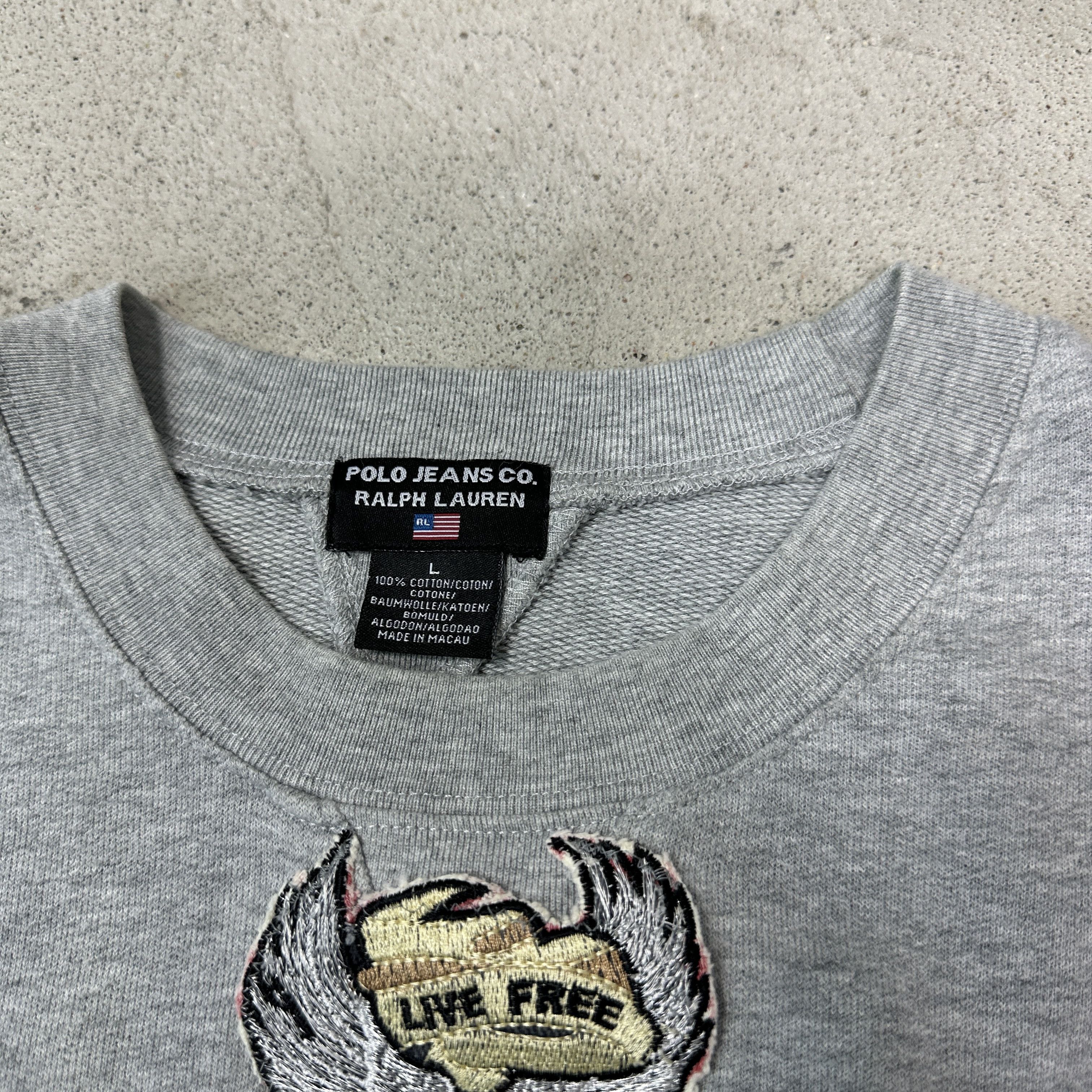 Polo Ralph Lauren Vintage Sporty Polo Jeans Ralph Lauren Sweatshirt Y2K Size US L / EU 52-54 / 3 - 4 Thumbnail