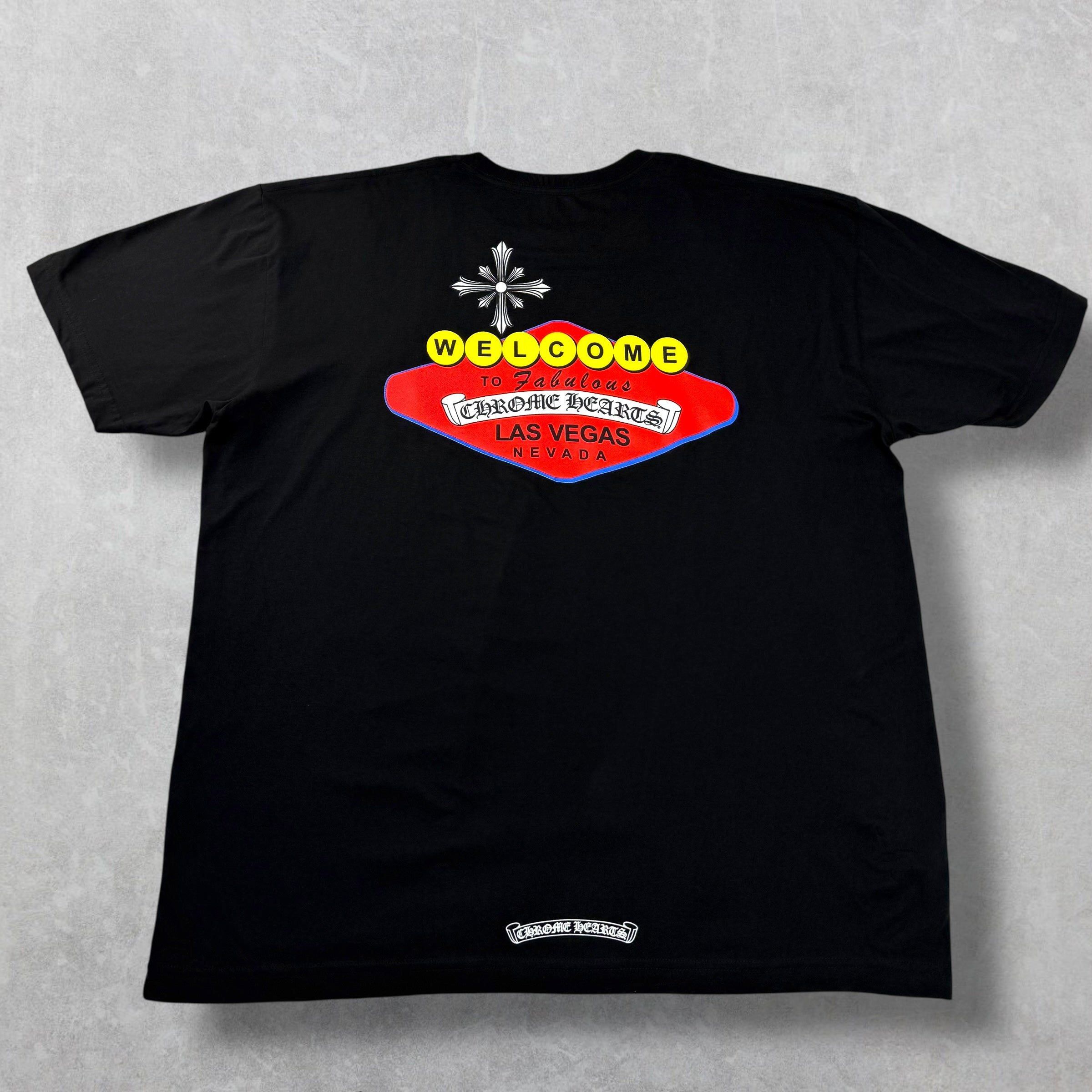 Chrome Hearts Chrome Hearts Black Welcome To Las Vegas Tee XXL Size US XXL / EU 58 / 5 - 1 Thumbnail