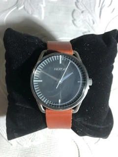 Nixon Nixon brown leather strap black dial watch Size ONE SIZE - 5 Thumbnail