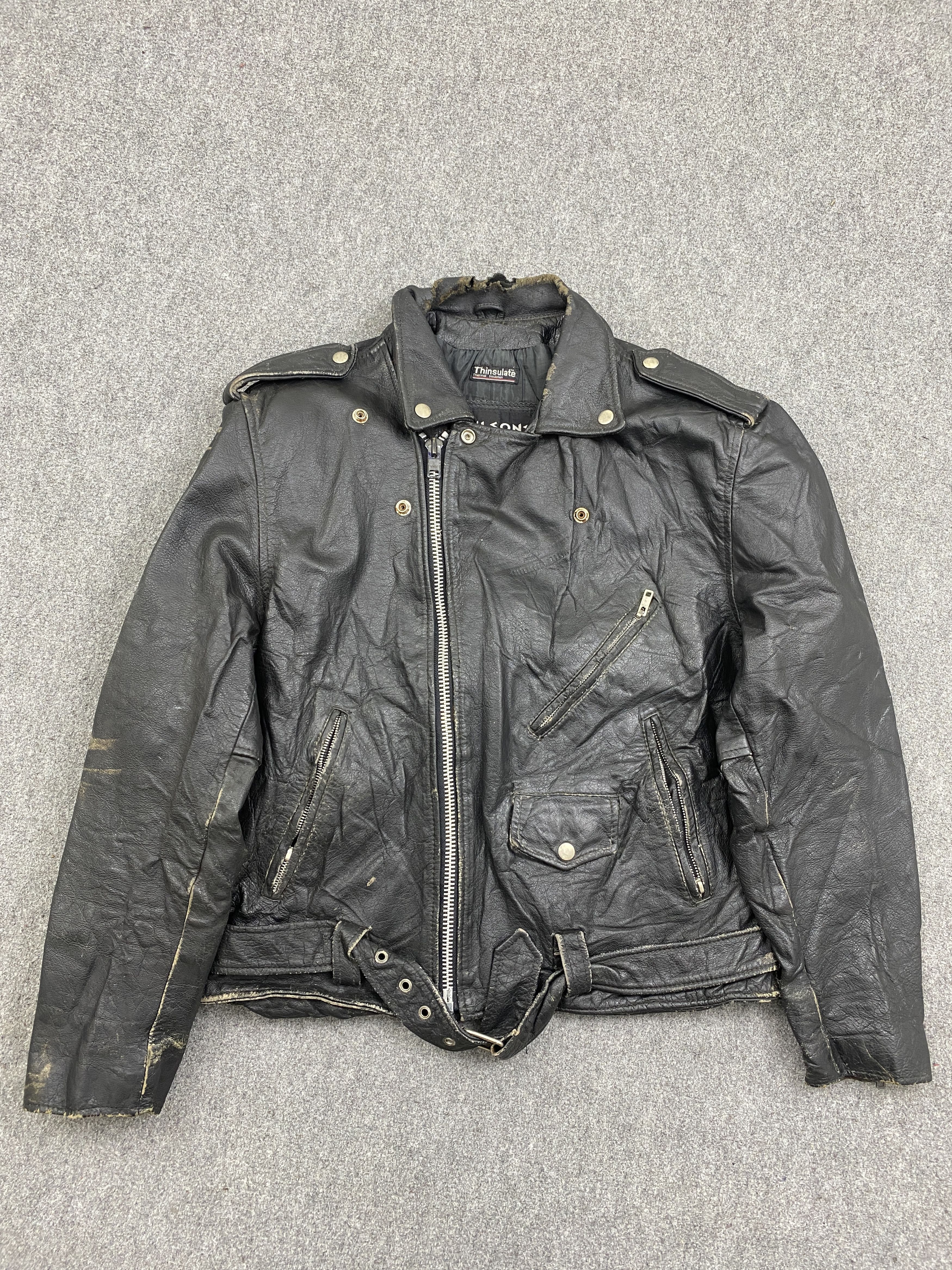 Vintage Wilsons Leather Thinsulate Punk Style Jacket J2001