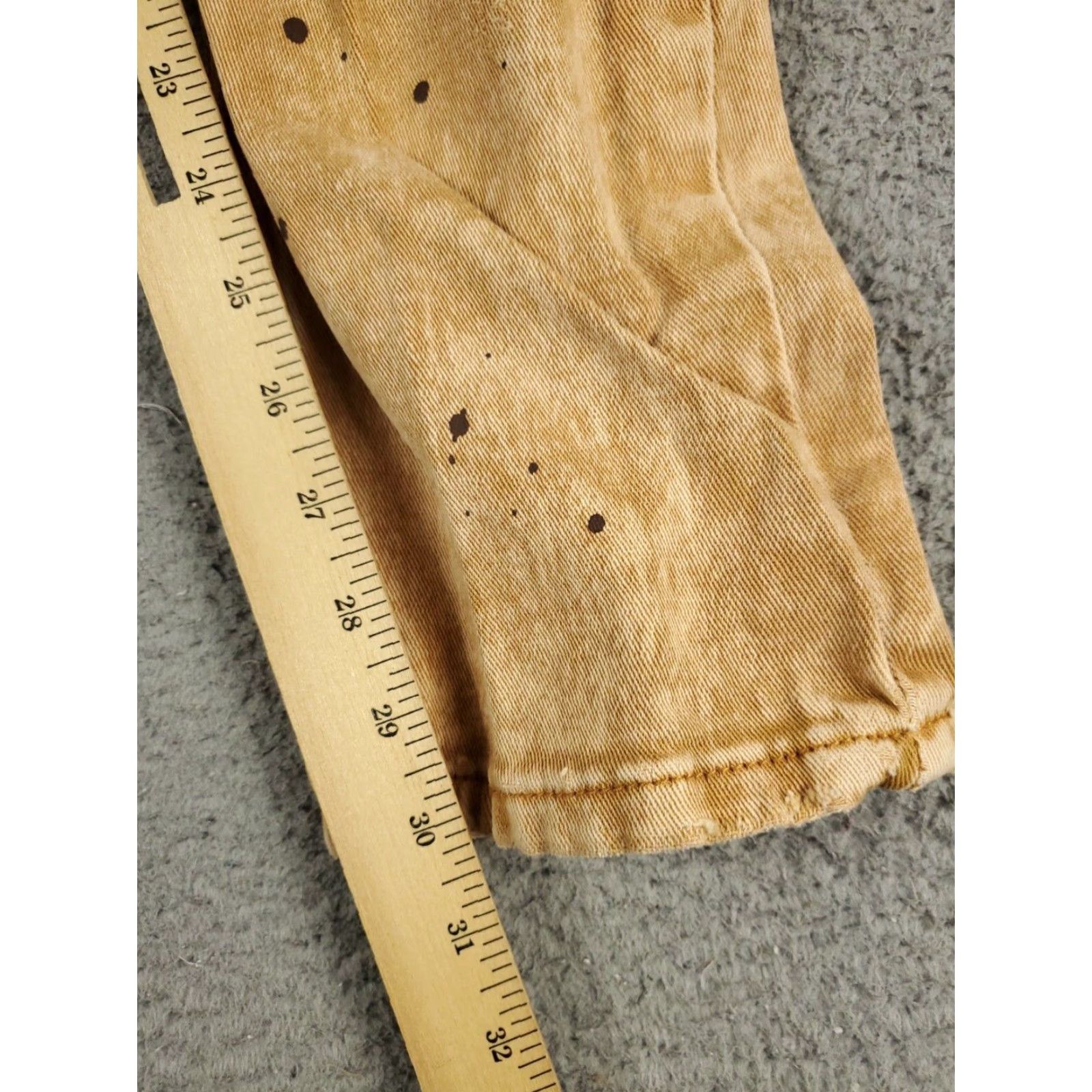 Denime KDNK Jeans Mens 38x30 Brown Slim Fit Denim Pants Size US 38 / EU 54 - 5 Thumbnail