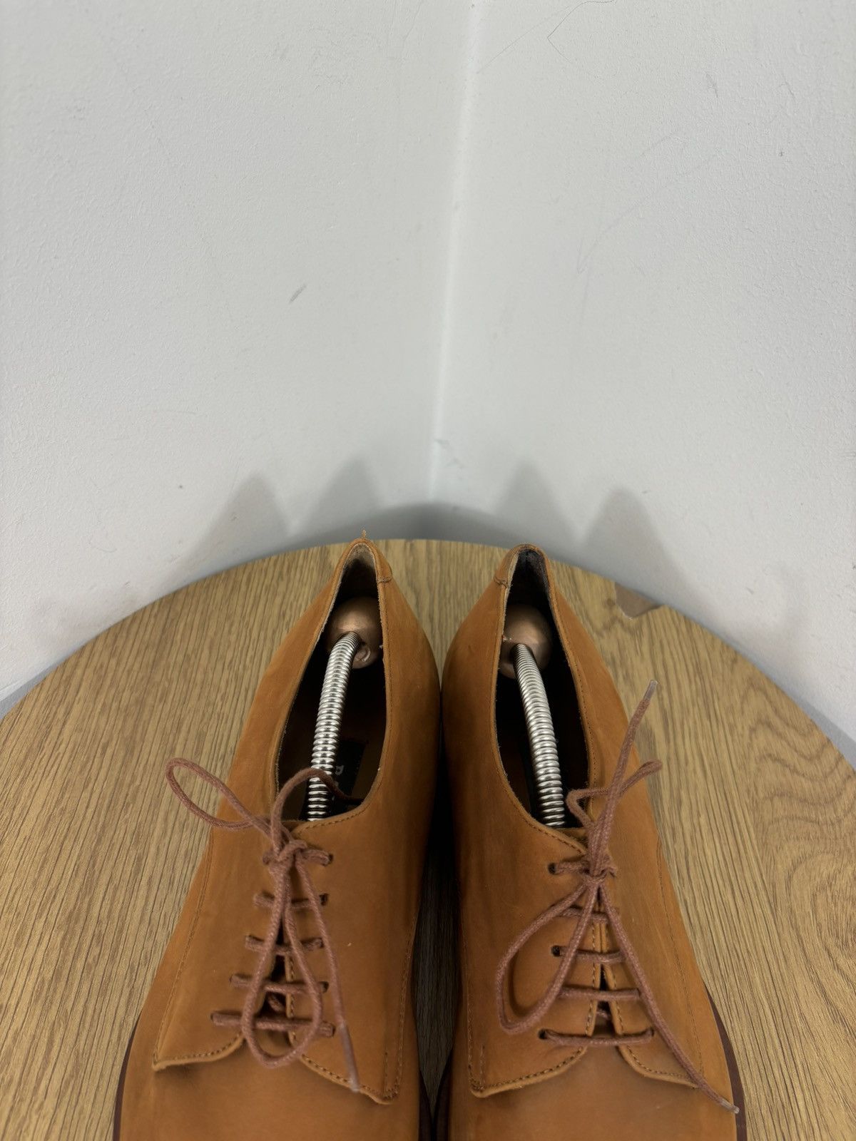 Bally Bally Ried Men’s Tan Nubuck Leather Derby Shoes Size US 7.5 / EU 40-41 - 7 Thumbnail