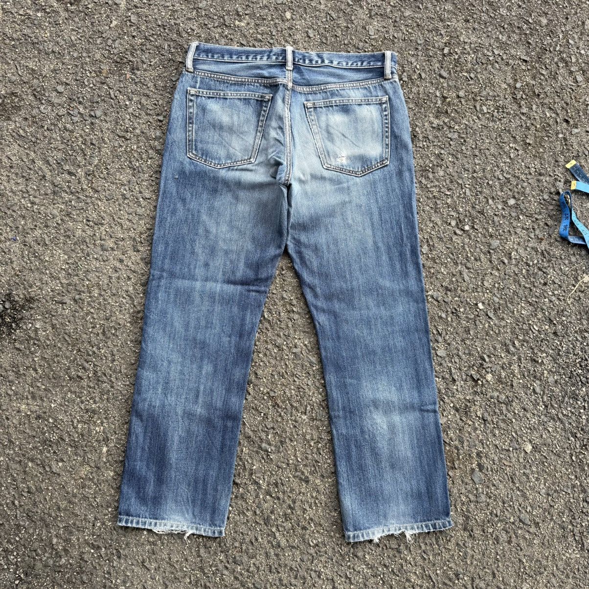 Japanese Brand VINTAGE JAPANESE STRAIGHT FADED JEAN DENIM PANTS Size US 35 - 9 Thumbnail