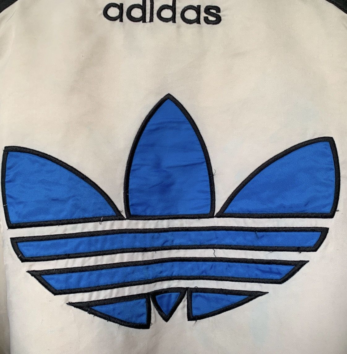 Adidas VINTAGE ADIDAS QUILTED ZIPPER JACKET EMBROIDERED BIG LOGO Size US XL / EU 56 / 4 - 10 Thumbnail