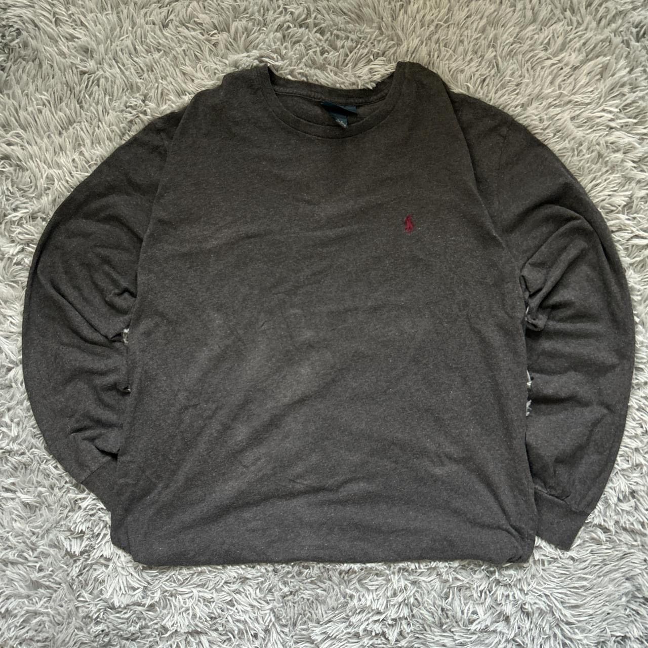 Polo Ralph Lauren Vintage Polo Ralph Lauren Dark Gray Long Sleeve - Size L Size US L / EU 52-54 / 3 - 1 Thumbnail