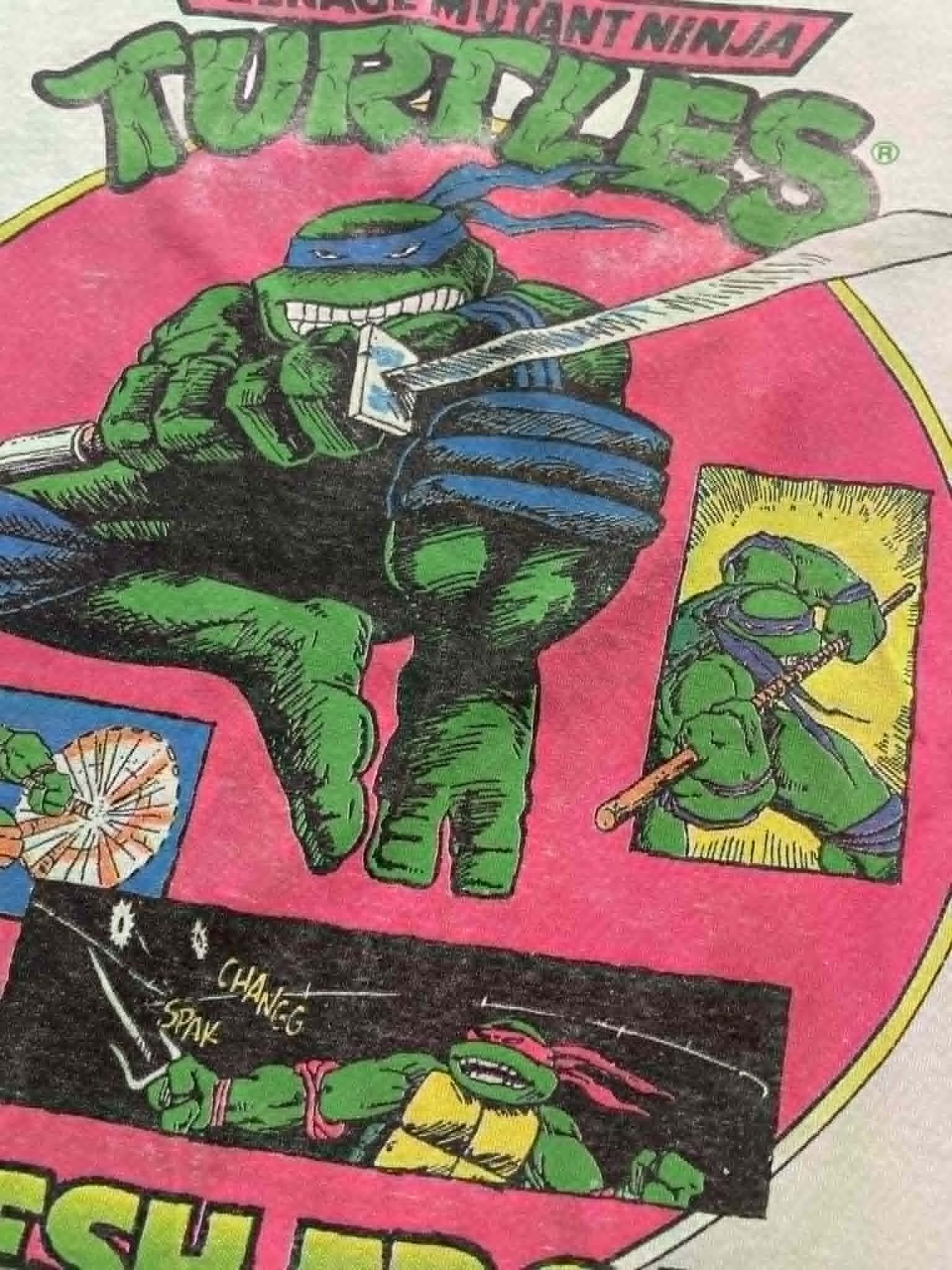 Vintage Vintage Teenage Mutant Ninja Turtles TMNT Tie Dye Shirt Size US S / EU 44-46 / 1 - 3 Thumbnail
