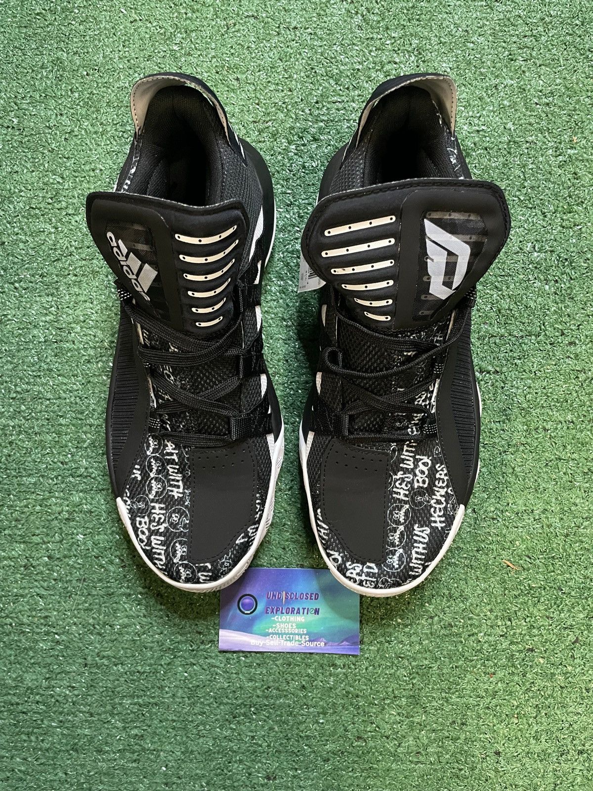 Adidas Adidas dame 6 black white hecklers Size US 8 / EU 41 - 2 Thumbnail