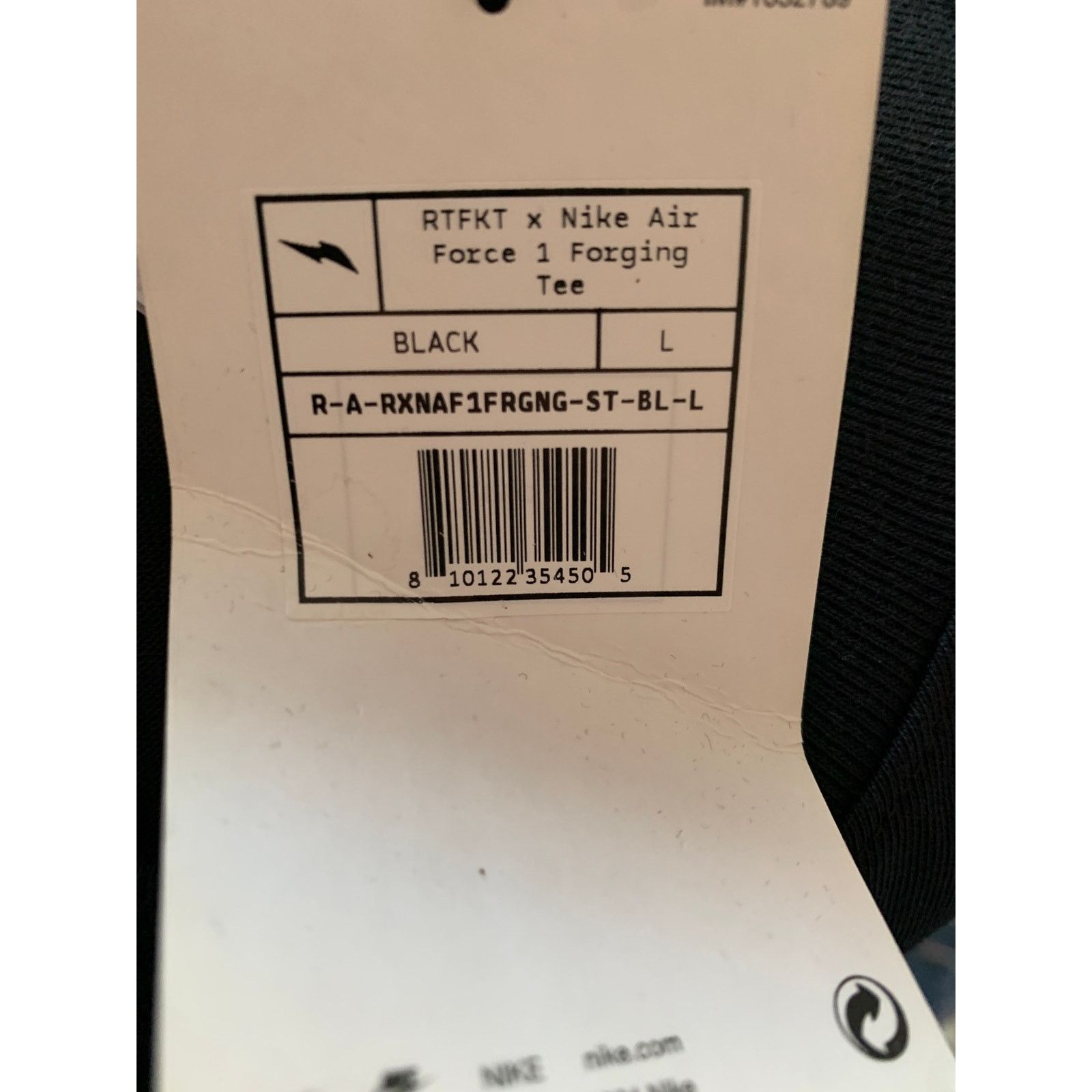 Nike Nike x RTFKT Air Force 1 Black T-shirt Size Large BRAND NEW Size US L / EU 52-54 / 3 - 4 Thumbnail