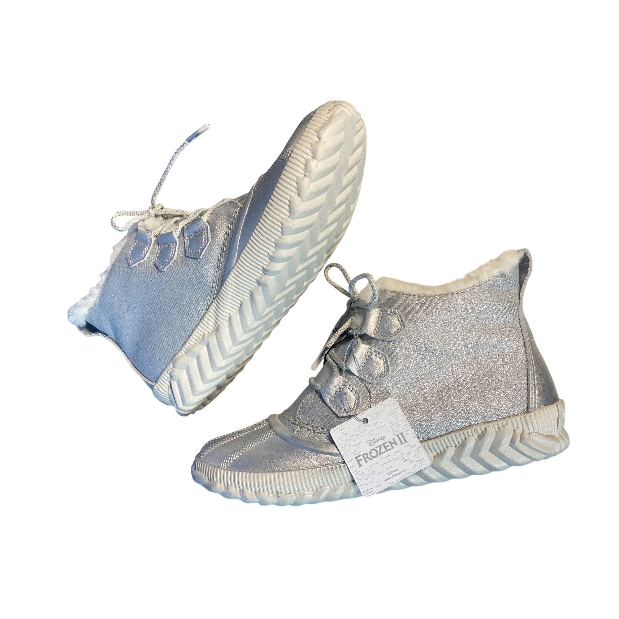 SOREL NEW Sorel Disney Frozen Snow Boots W's 10 Silver Faux Shearl Size US 10 / IT 40 - 9 Thumbnail