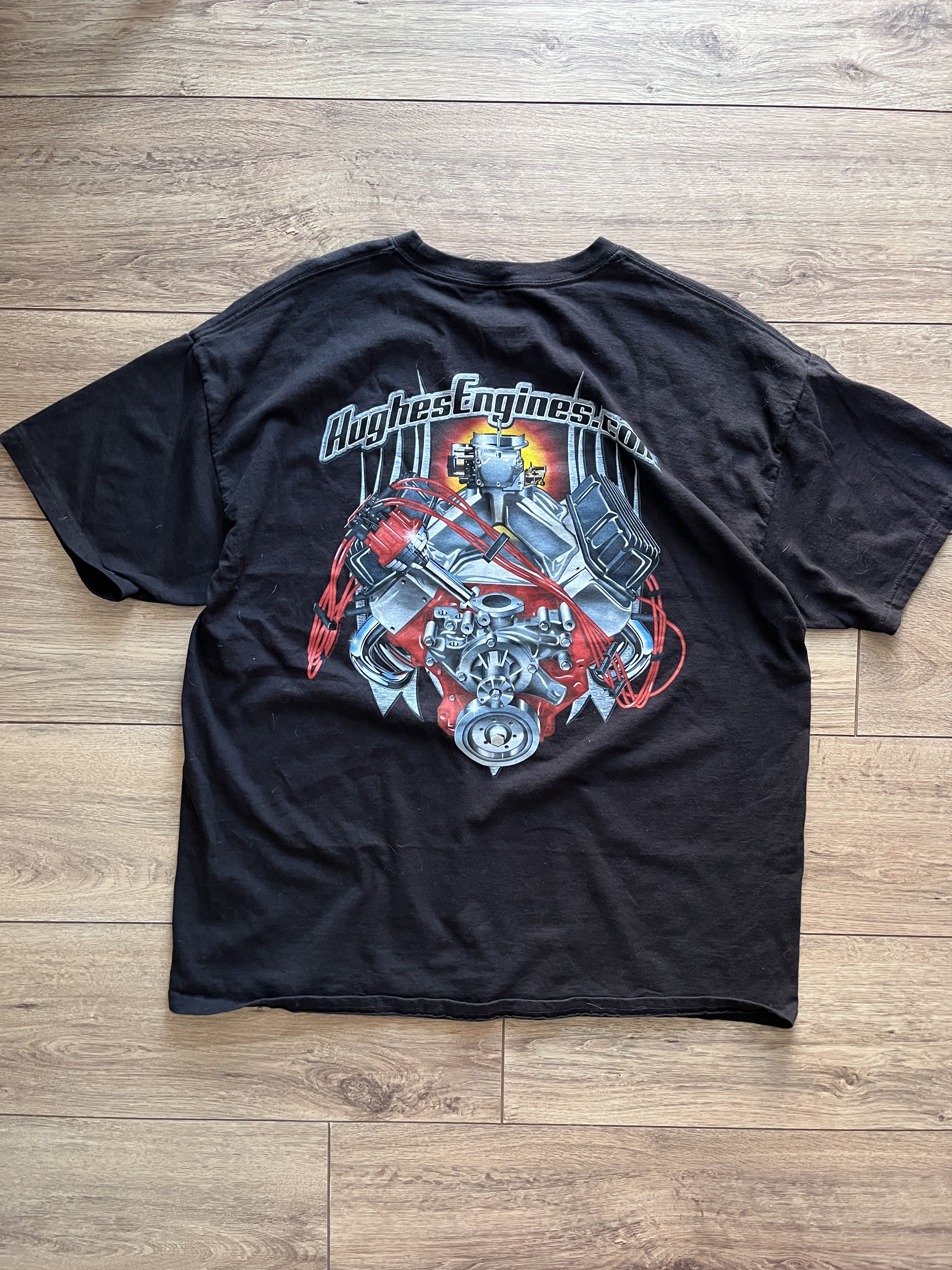 Vintage Huges Engine Muscle Car print tshirt USA Size US L / EU 52-54 / 3 - 1 Thumbnail