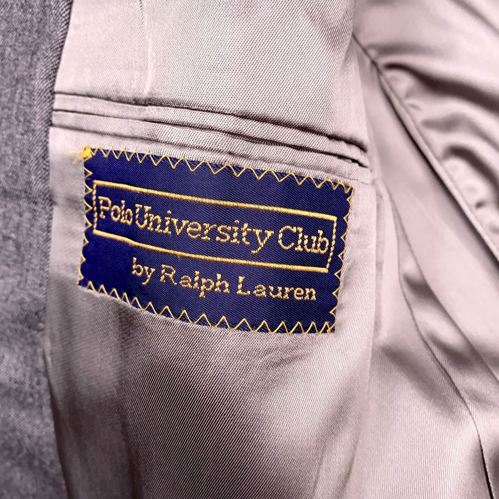 Ralph Lauren VINTAGE Ralph Lauren Polo University Club Blazer Gray Wool USA Mens 40S Size US L / EU 52-54 / 3 - 4 Thumbnail