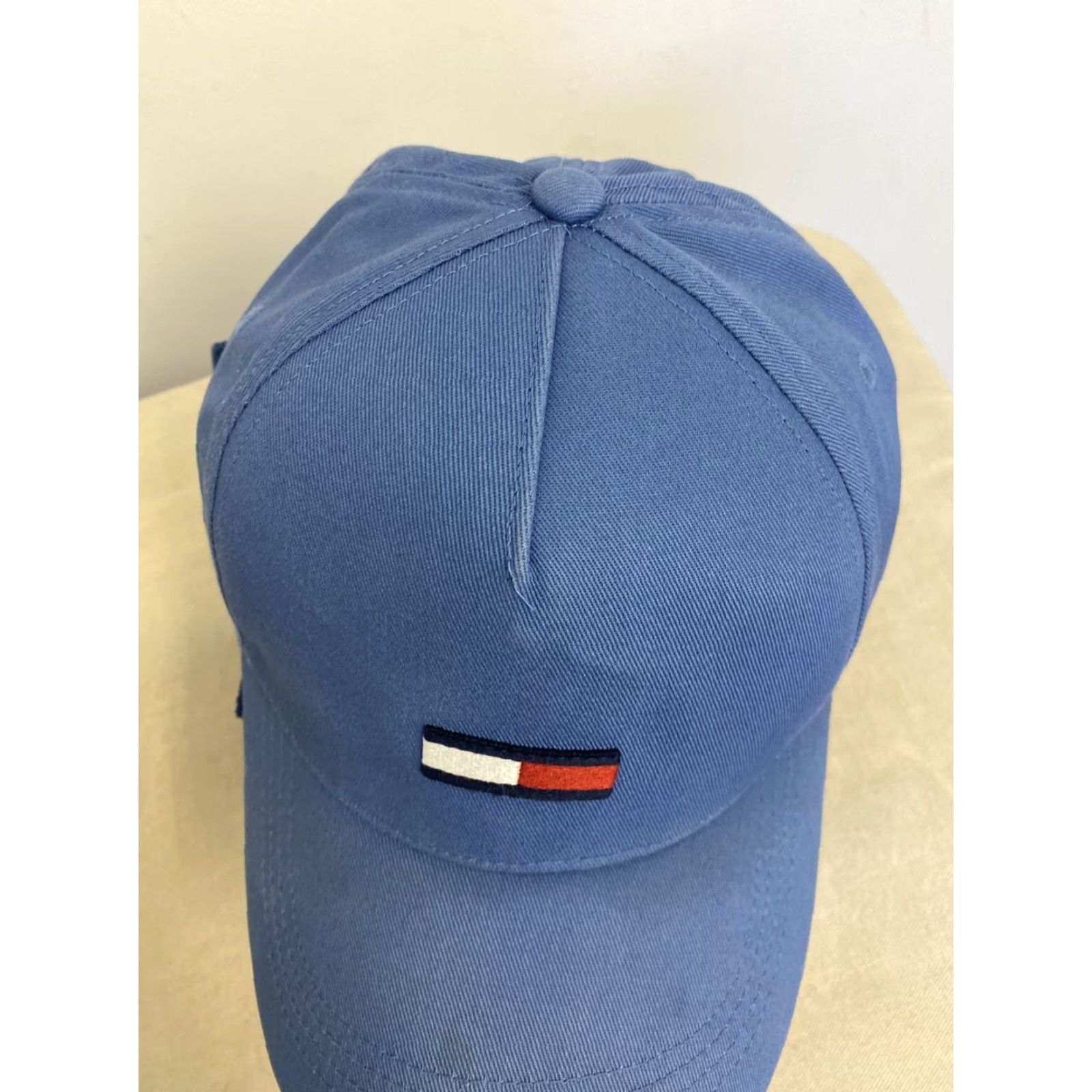Tommy Hilfiger VINTAGE Tommy Hilfiger Baseball Cap Unisex Adults Adjustable Denim Blue Flag Washed Denim Hat 294 Men Women Boys Girls Size ONE SIZE - 3 Thumbnail