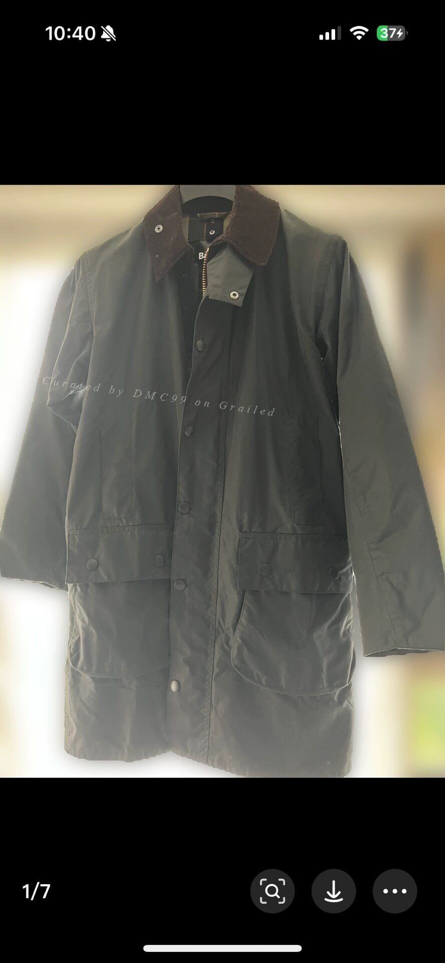 Barbour Barbour Border Waxed Mid-Length Coat Size US XXL / EU 58 / 5 - 1 Thumbnail
