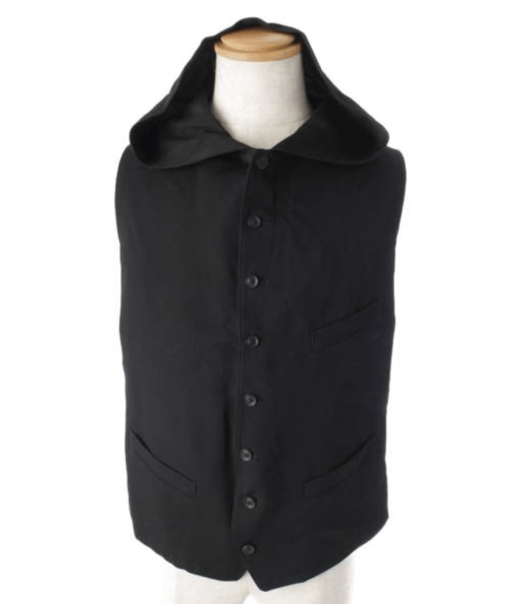 Yohji Yamamoto Yohji Yamamoto Pour Homme - W/Gabardine Hooded Vest Size US L / EU 52-54 / 3 - 6 Thumbnail