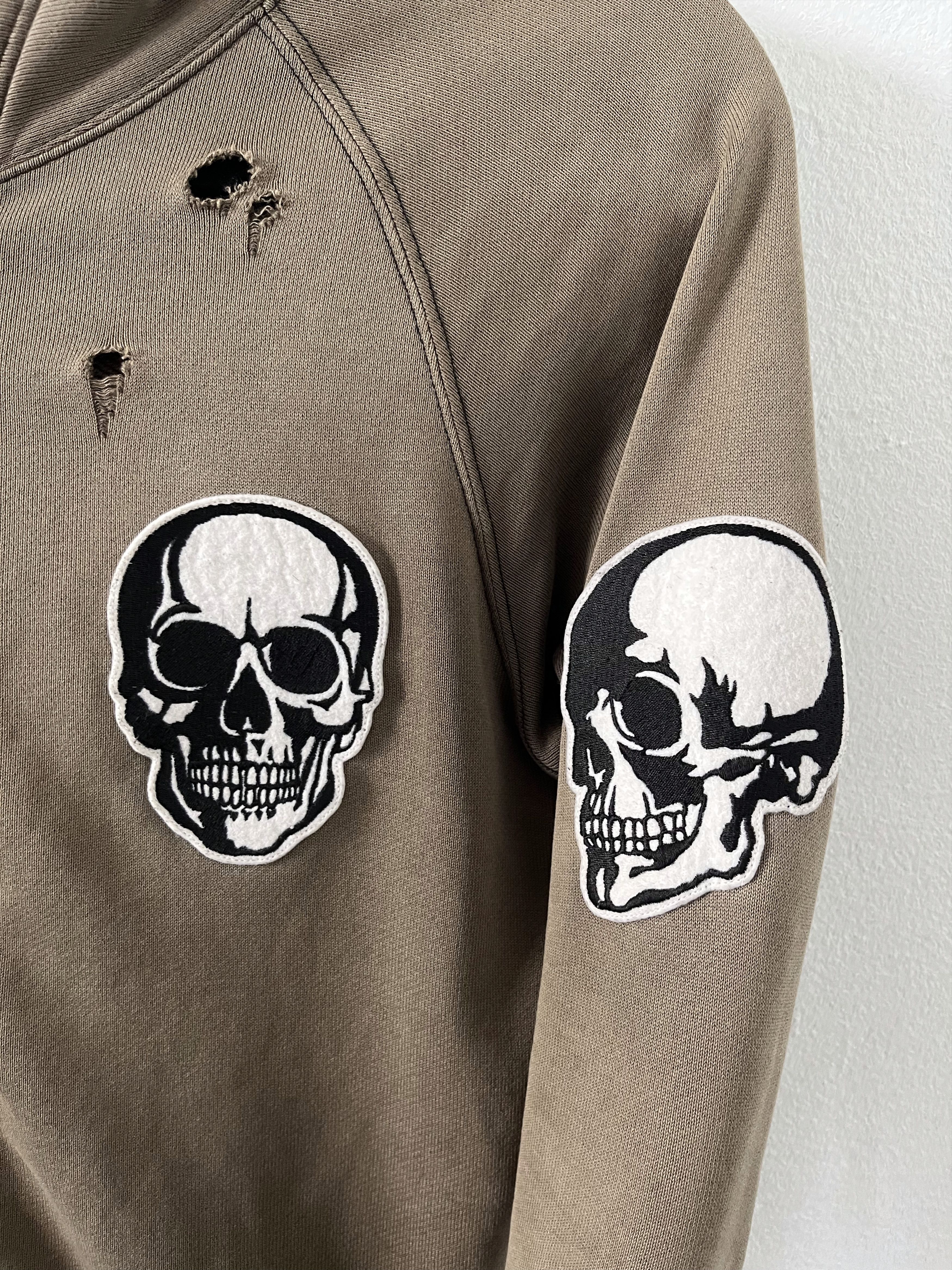 Number (N)ine Number (N)ine SS04 Double Skull Zip-Up Hoodie Size US XS / EU 42 / 0 - 3 Thumbnail