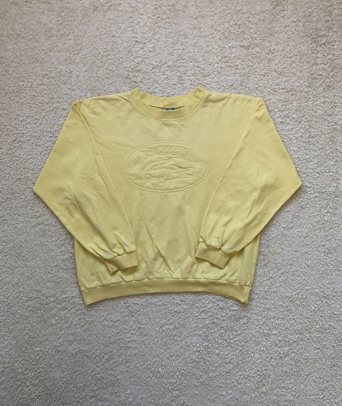 Lacoste × Vintage Sweatshirt Lacoste Big Logo Vintage 80’s 90’s Size US L / EU 52-54 / 3 - 1 Thumbnail