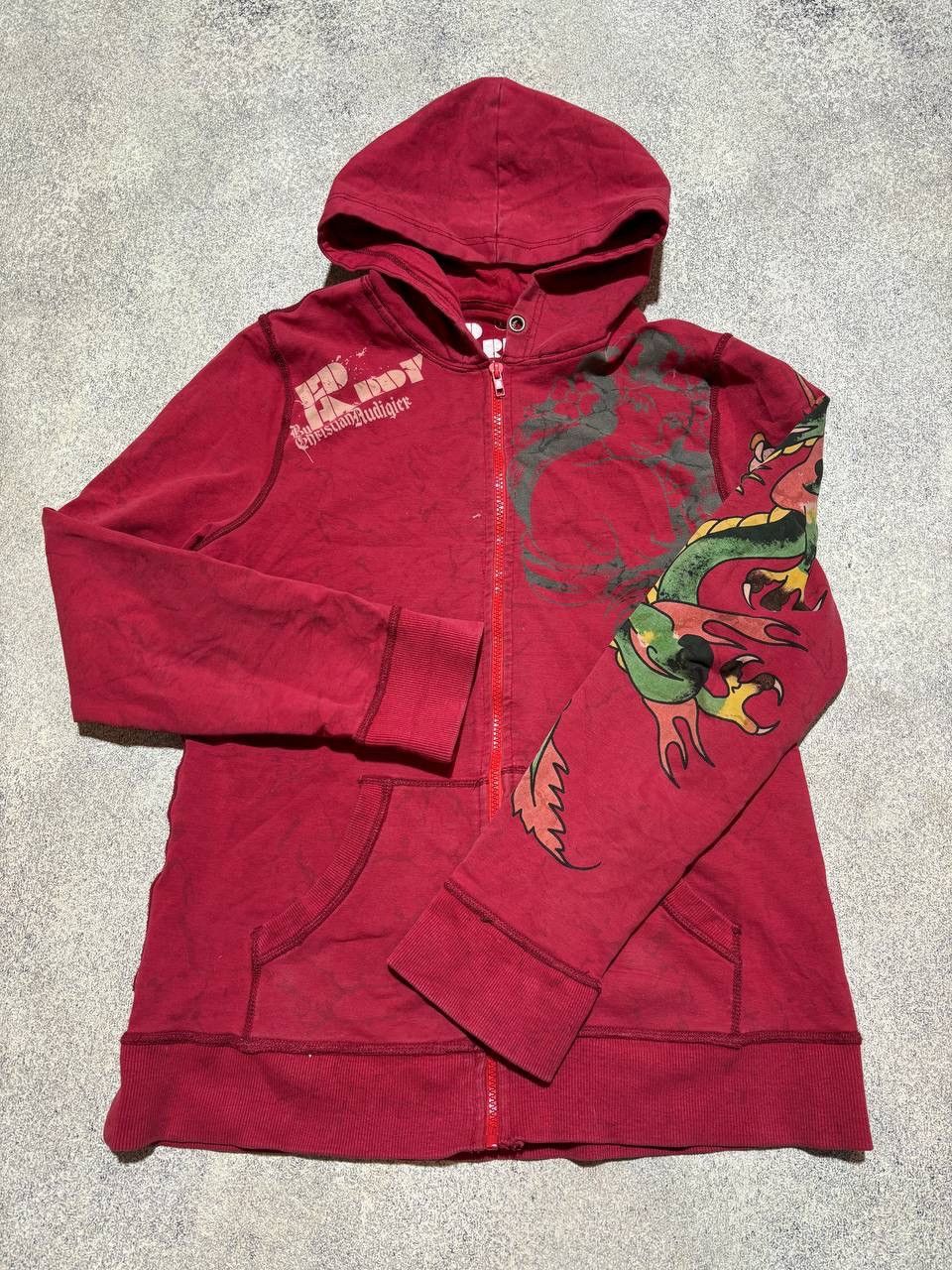 Ed Hardy Ed Hardy Streatwear Vintage Zip Hoodie Y2K Size XL / US 12-14 / IT 48-50 - 6 Thumbnail