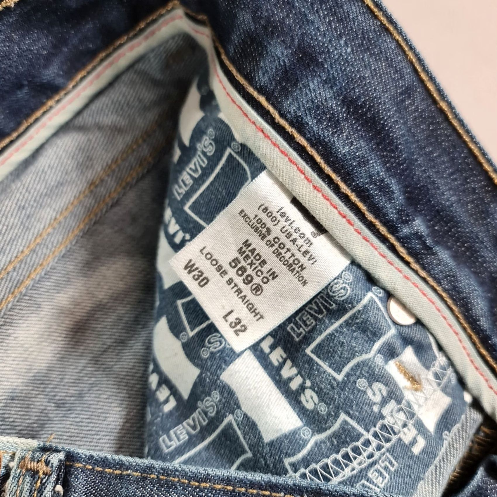 Levi's Levi's 559 Jeans Blue W30 L31 Relaxed Straight Skull Denim Mens Jeans Size US 30 / EU 46 - 4 Thumbnail