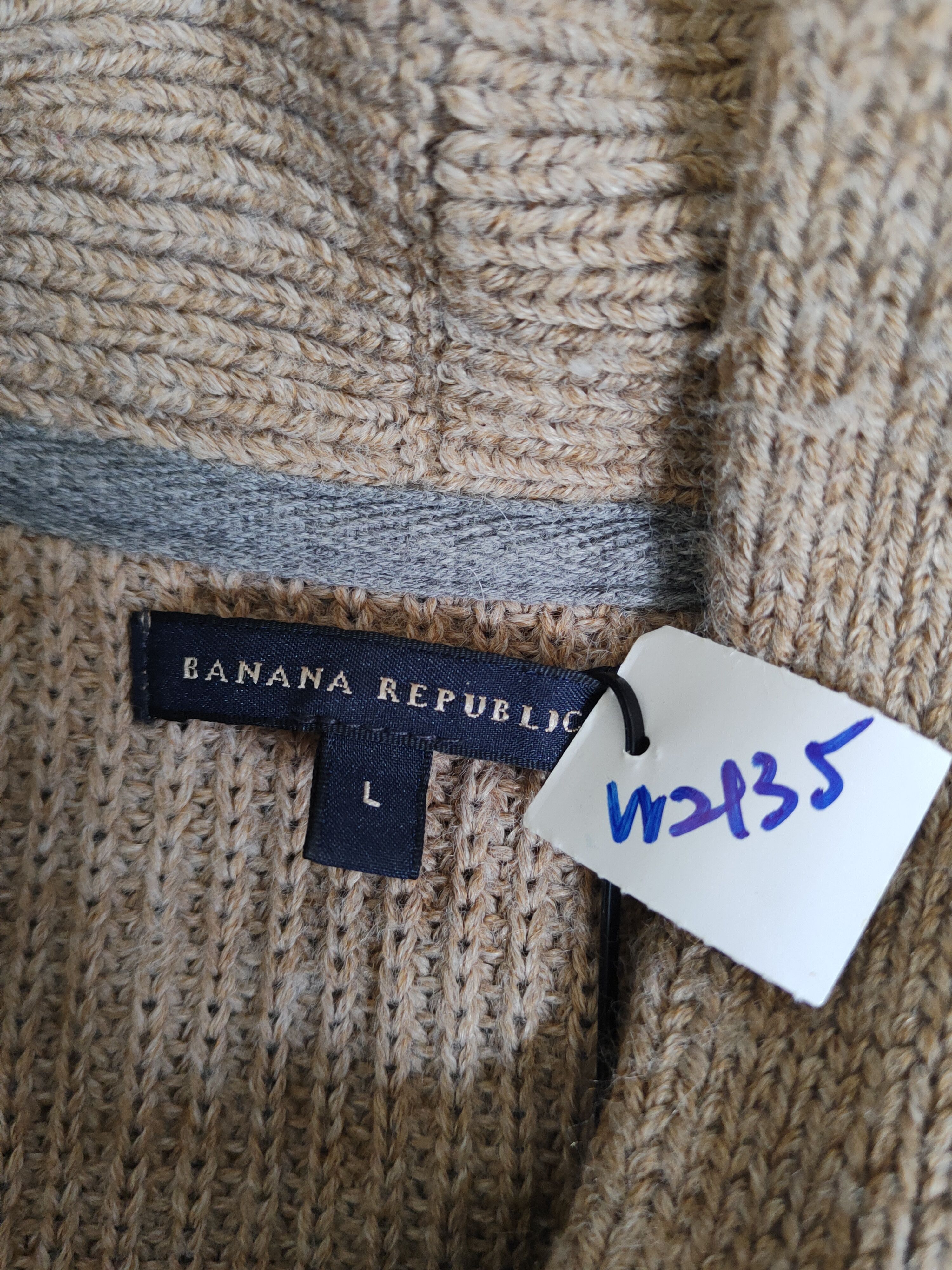 Banana Republic × Homespun Knitwear Banana Republic Brown Knitwear Cardigan #W2135 Size US M / EU 48-50 / 2 - 11 Thumbnail