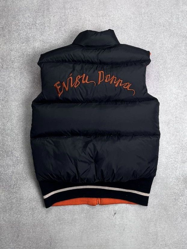 Evisu VINTAGE EVISU REVERSIBLE DOWN GOOSE PUFFER VEST M Size US M / EU 48-50 / 2 - 2 Thumbnail
