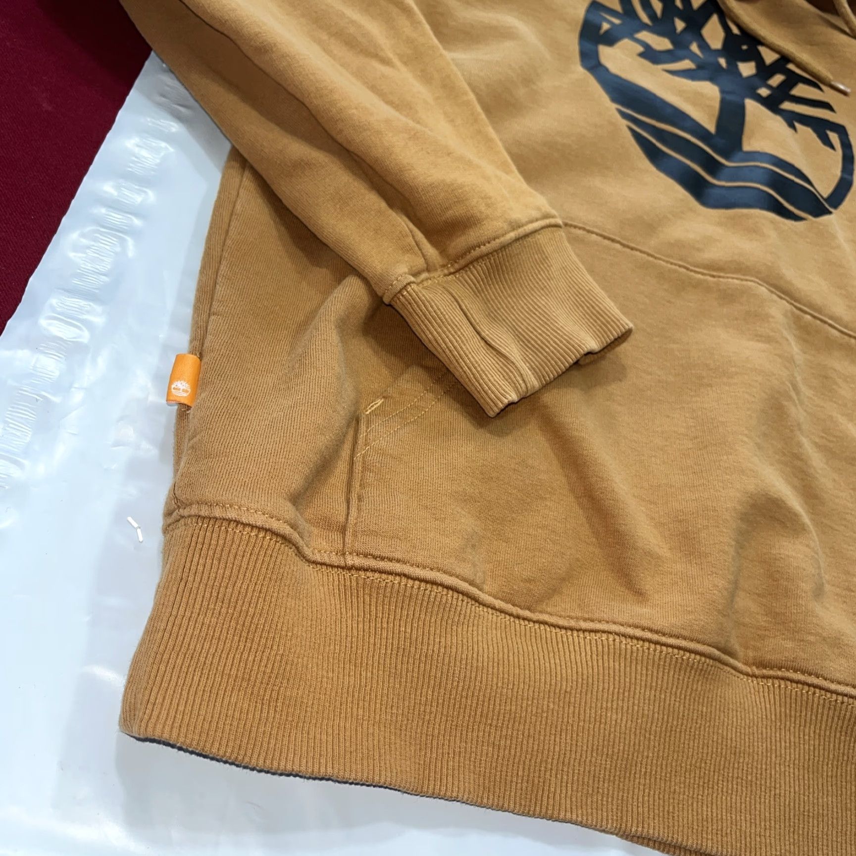 Timberland Timberland Brown Logo Hoodie Mens Black Tree Logo Hooded Sweatshirt, Size Medium Size US M / EU 48-50 / 2 - 3 Thumbnail