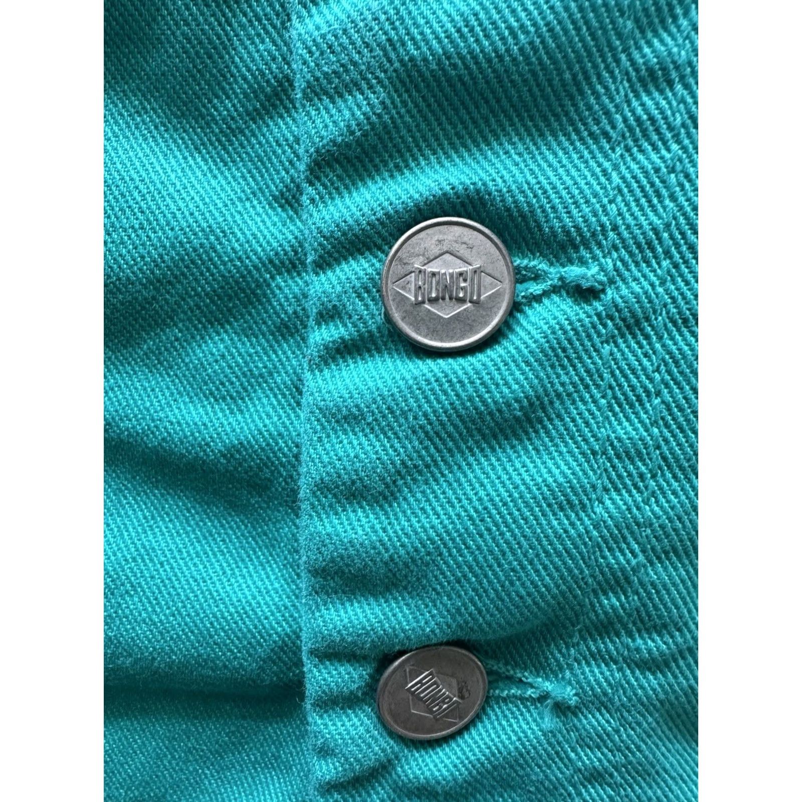 Vintage VINTAGE Bongo Denim Dress Tee​M Teal Button Halter Midi Dress 80s 90s Bohemian Western Womens Size M / US 6-8 / IT 42-44 - 4 Thumbnail