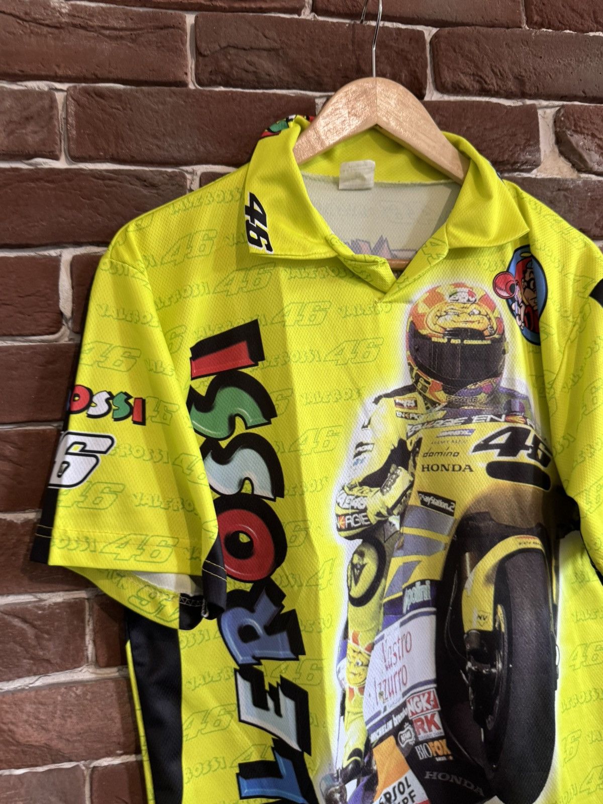 Vintage Yamaha Valentino Rossi Racing Full-print Jersey Motorsport Size US S / EU 44-46 / 1 - 4 Thumbnail