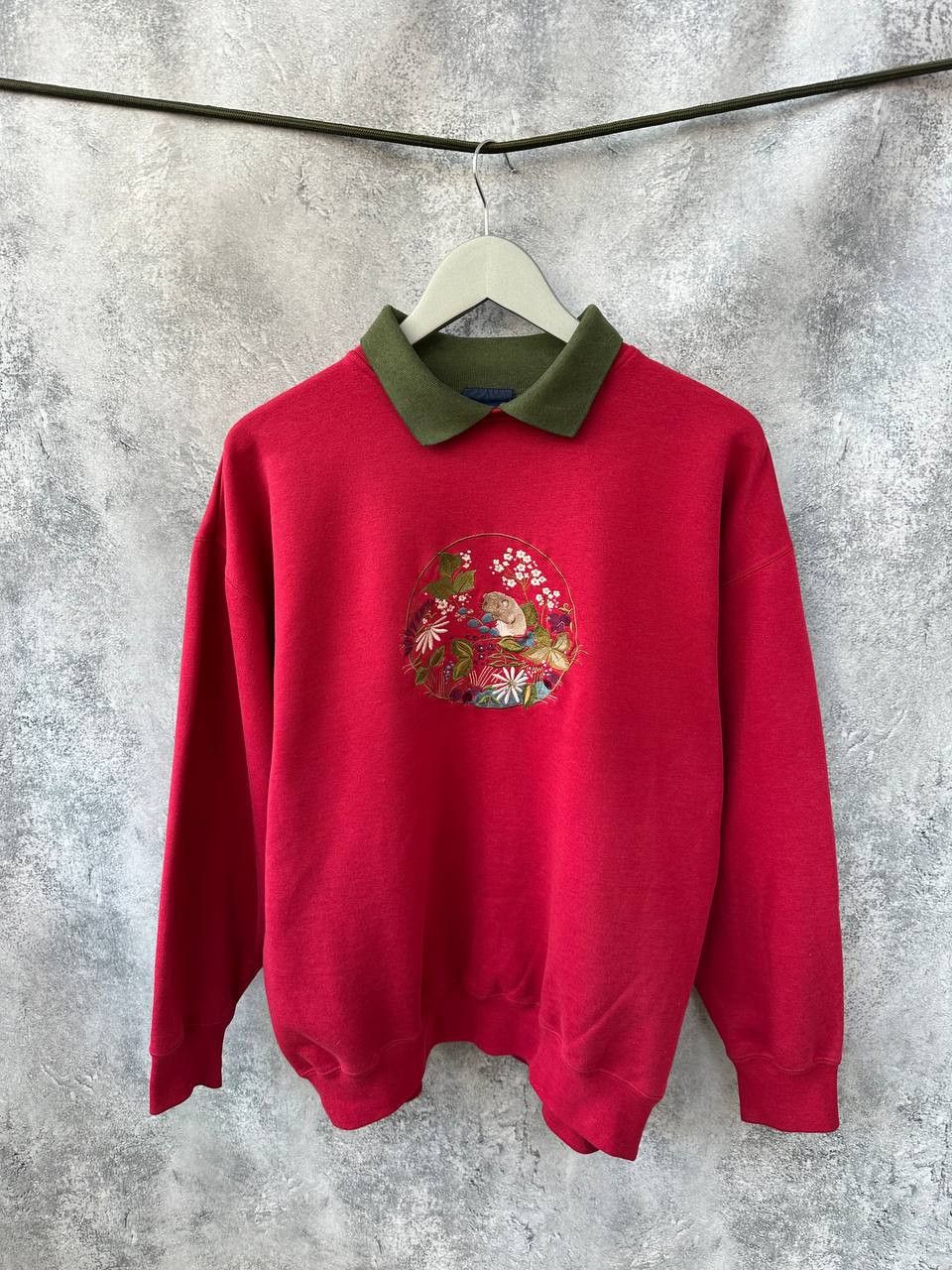 Other Tulchan Vintage Polo Sweater "Beaver" Jumper Long Sleeve Size L / US 10 / IT 46 - 2 Thumbnail