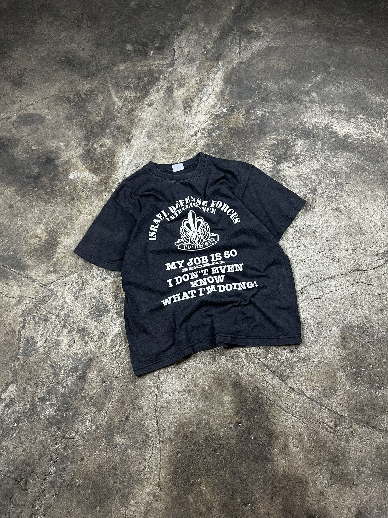 Vintage Rare 00s Israel Defence Forces Military Y2k T-shirt Size US M / EU 48-50 / 2 - 1 Thumbnail