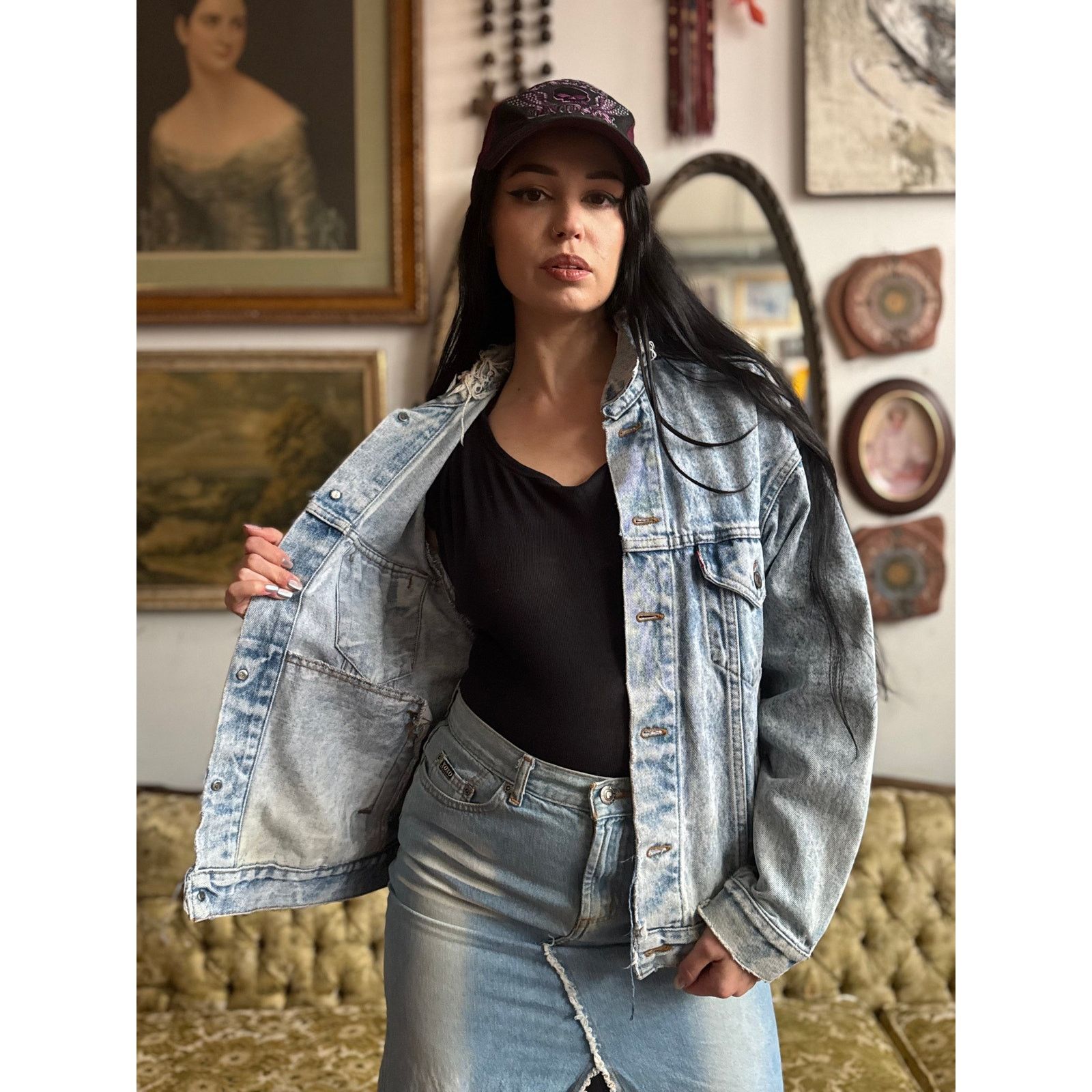 Levi's 90s Levis Lightwash Distressed Denim Jacket Mens Large Size US L / EU 52-54 / 3 - 3 Thumbnail