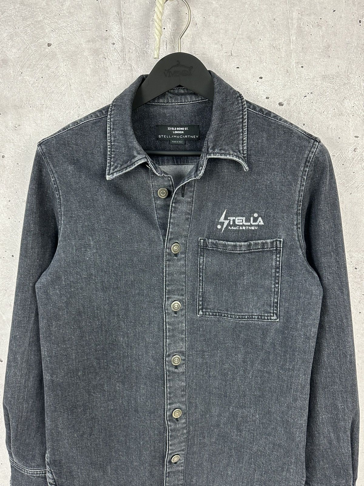Stella McCartney Stella McCartney 23 Old Bond Street Denim Overshirt Jacket Size S / US 4 / IT 40 - 2 Thumbnail